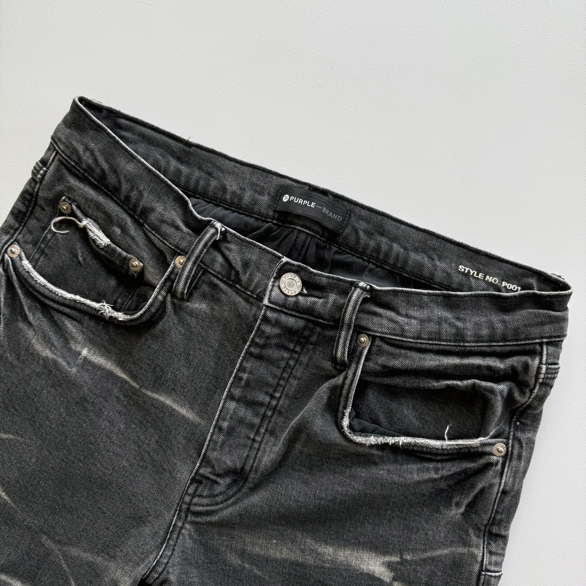 Purple Brand $275 Tiedye Stripe Pant Denim Jeans P001