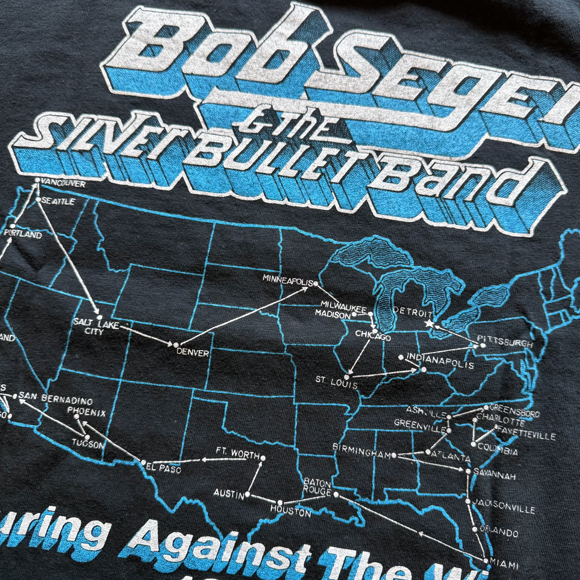 Vintage 1980 Bob Seger & The Silver Bullet Band Tour Tee