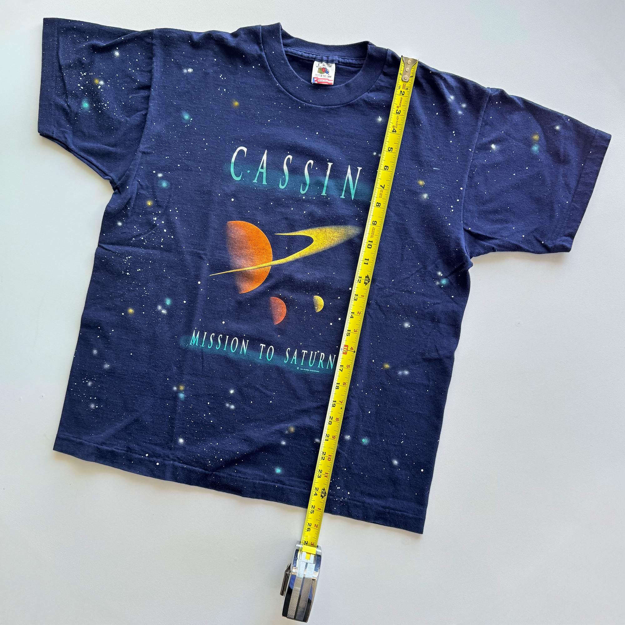 Vintage 1994 NASA Cassini Mission To Saturn Tee