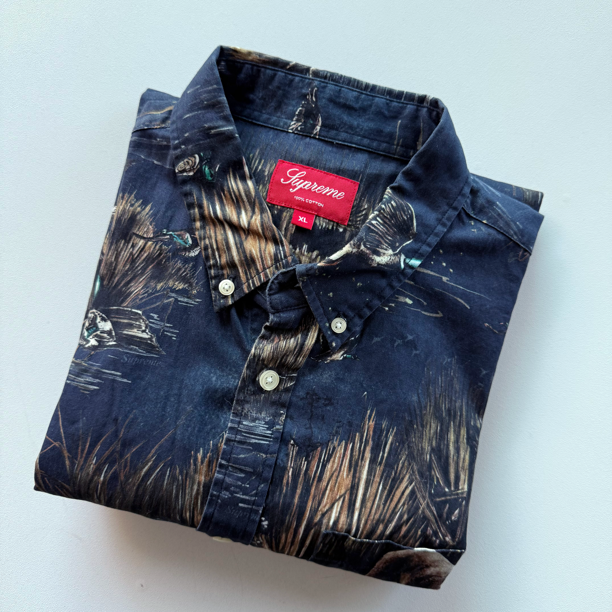 Supreme FW12 Dogs Ducks Button Up Shirt