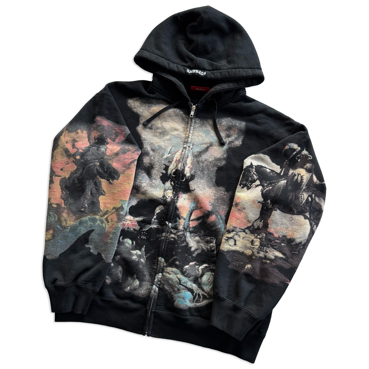 Supreme FW24 Frank Frazetta Zip Up Hooded Sweatshirt