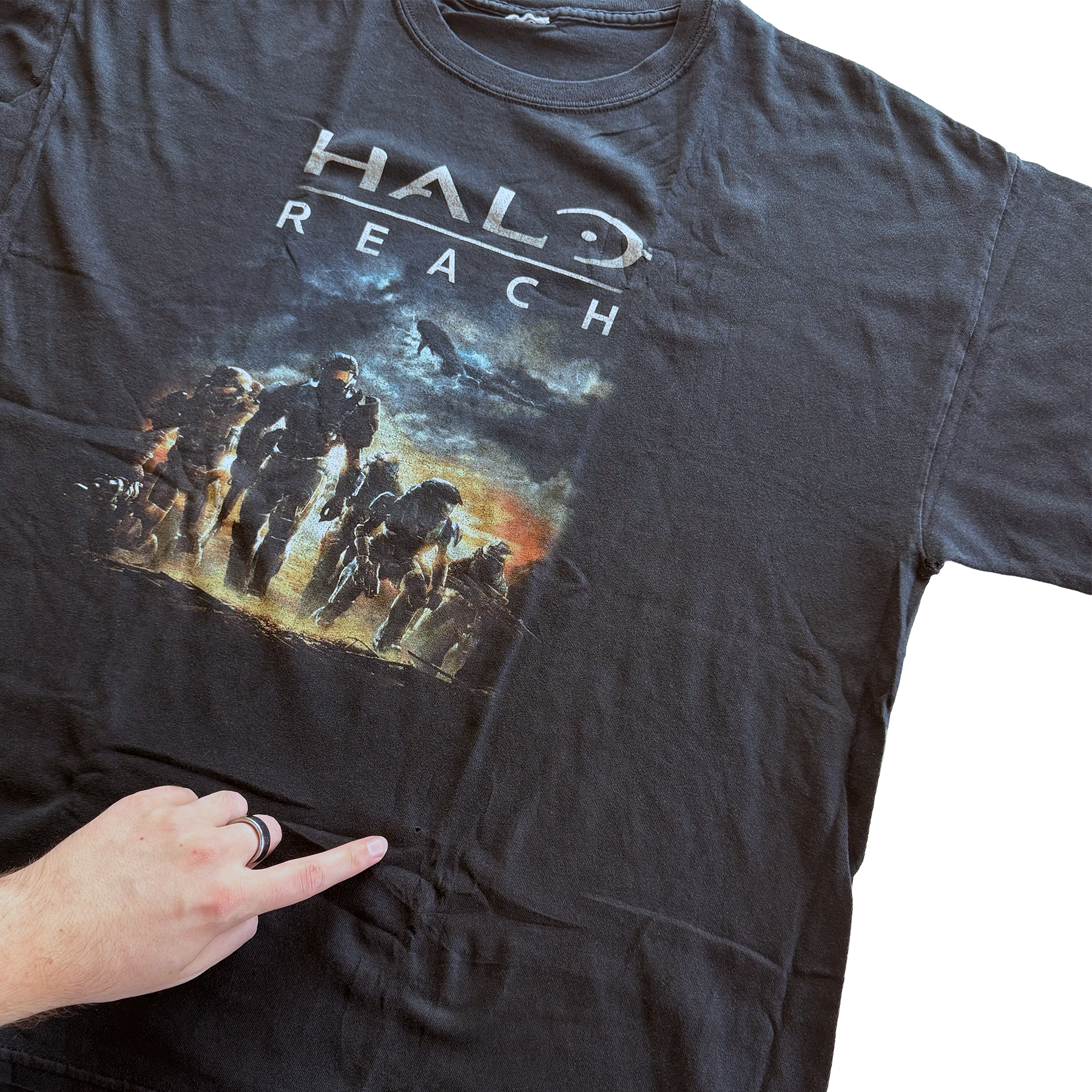 Vintage 2010 Halo Reach Noble Team Promo Tee