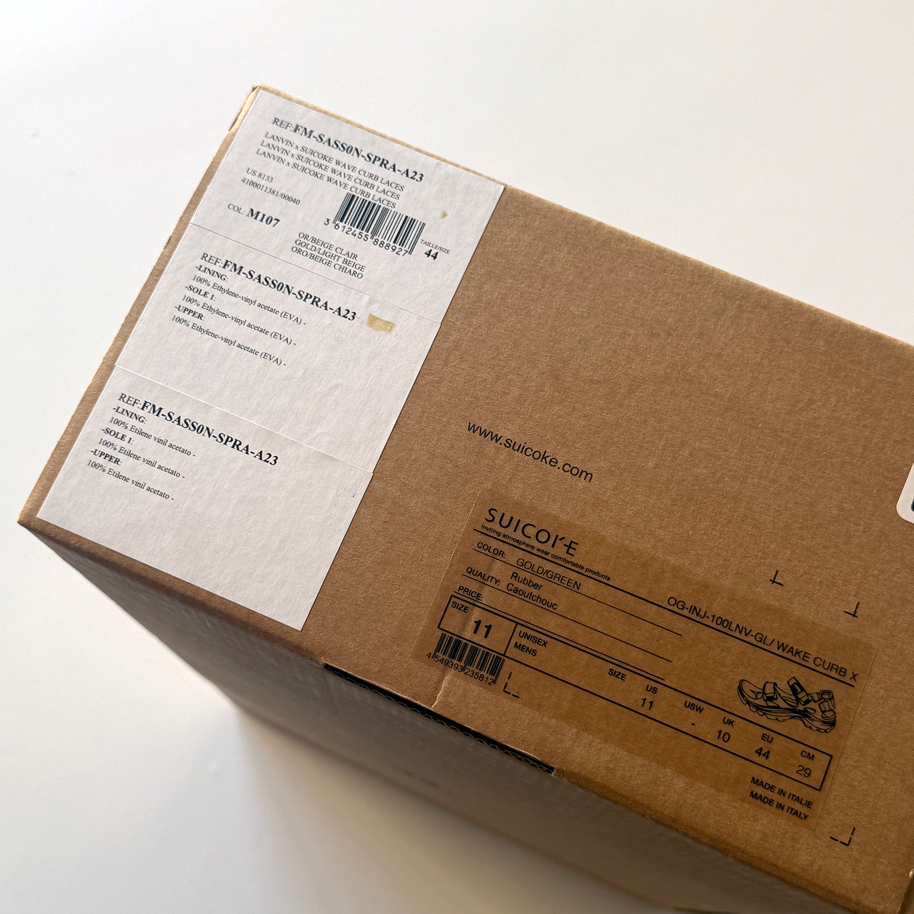 Lanvin × Suicoke 2023 WAKE Curb Sandal Slides (Size 11)