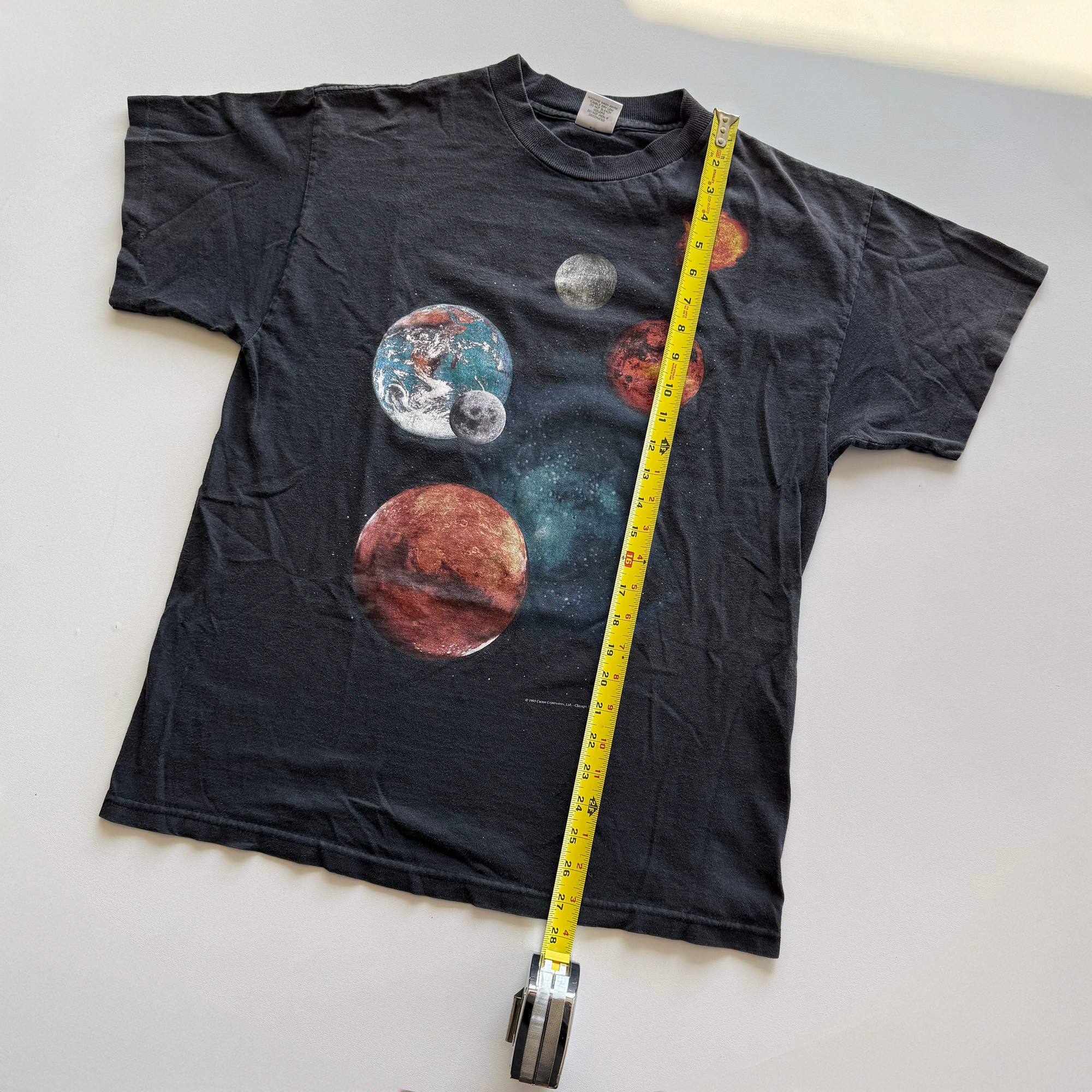 Vintage 1995 Milky Way Galaxy Solar System AOP Astronomy Tee