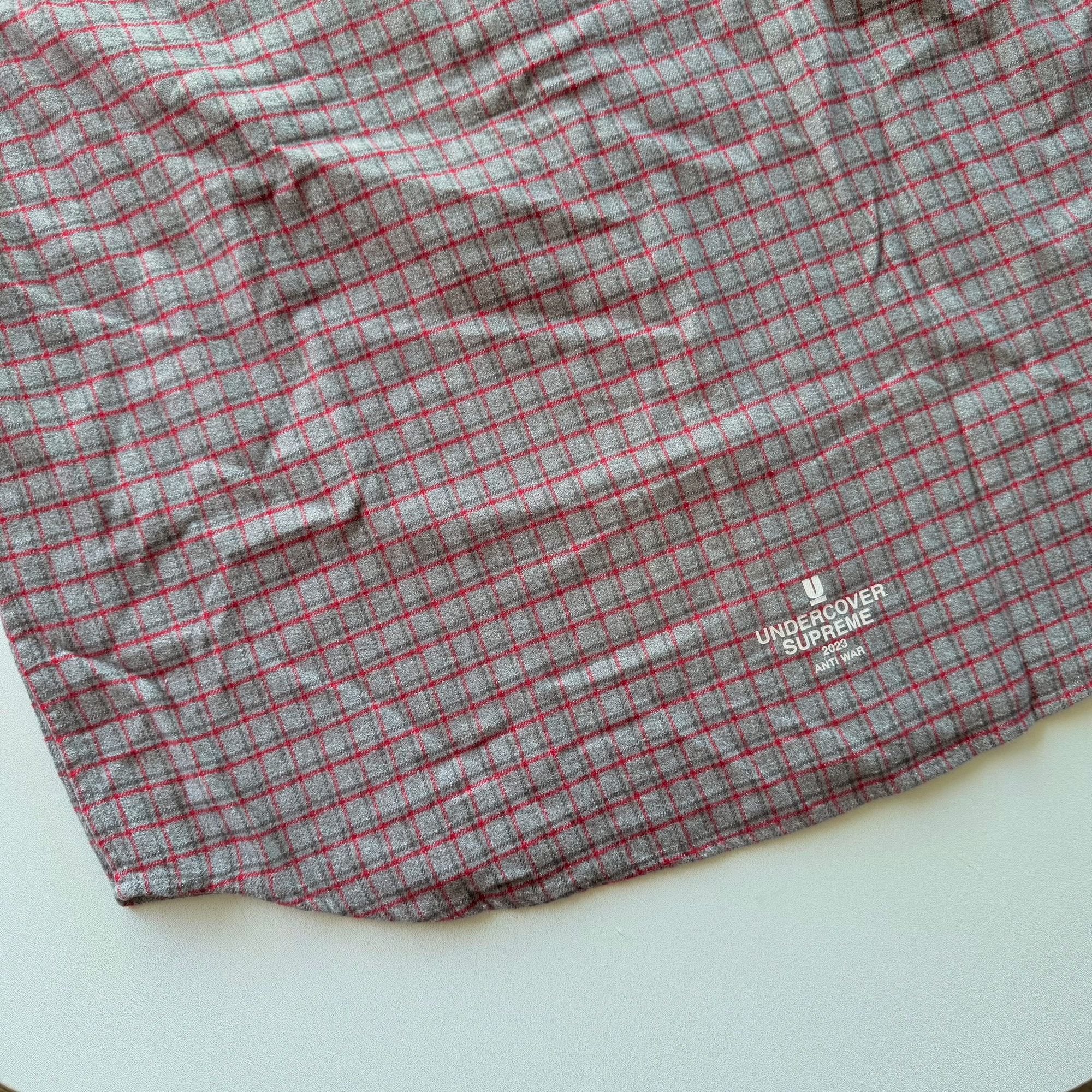 Supreme × Undercover SS23 Arabic Builder Flannel Shirt