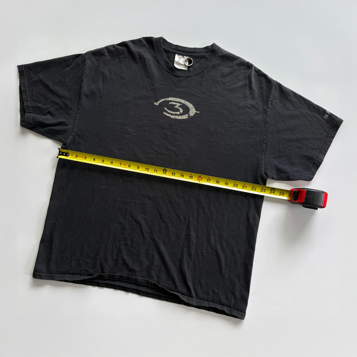 Vintage 2007 Halo 3 Flocked Logo Tee