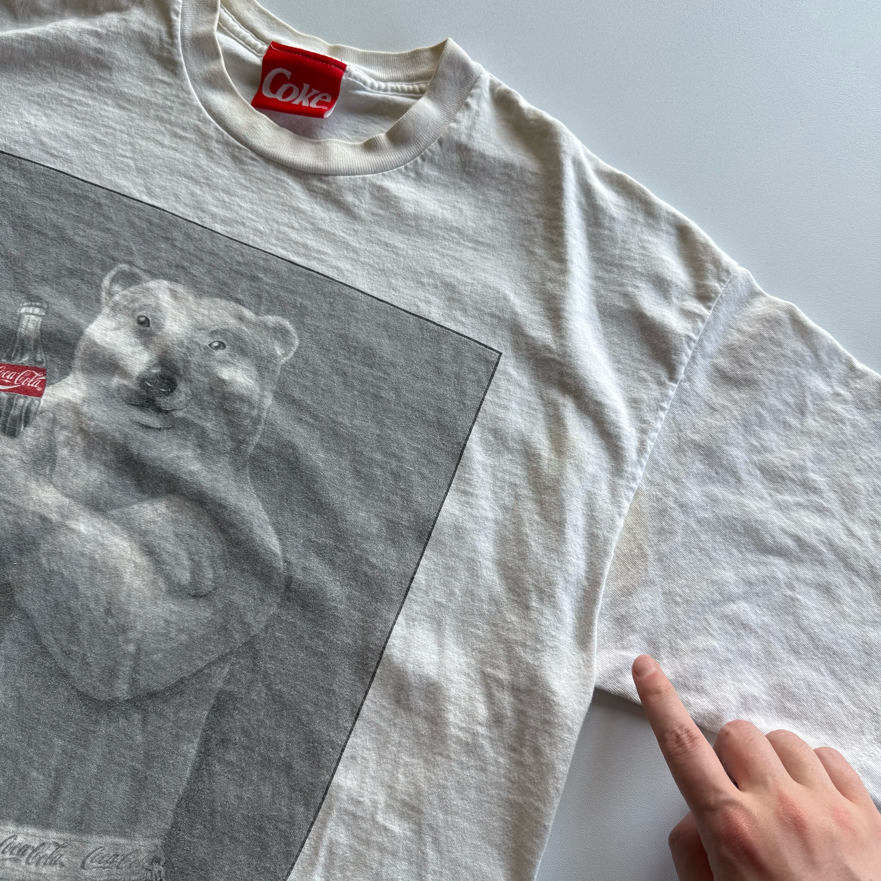 Vintage 1995 Coca Cola Coke Polar Bear Tee