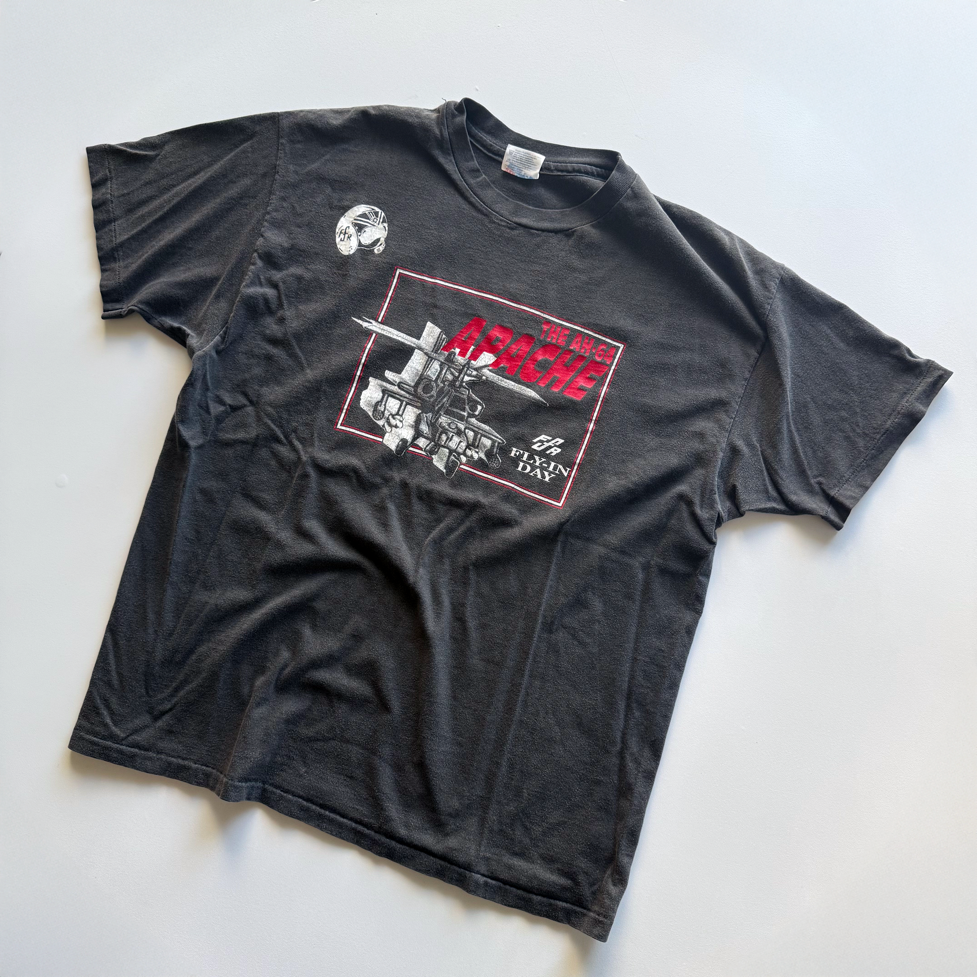 Vintage 1993 Military AH-64 Apache AH-1 Cobra Helicopters Tee