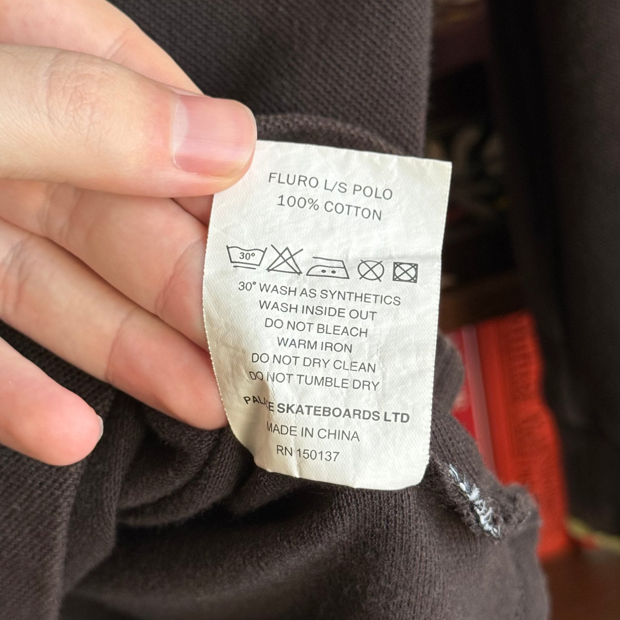 Palace FW16 Fluro L/S Polo Rugby Shirt