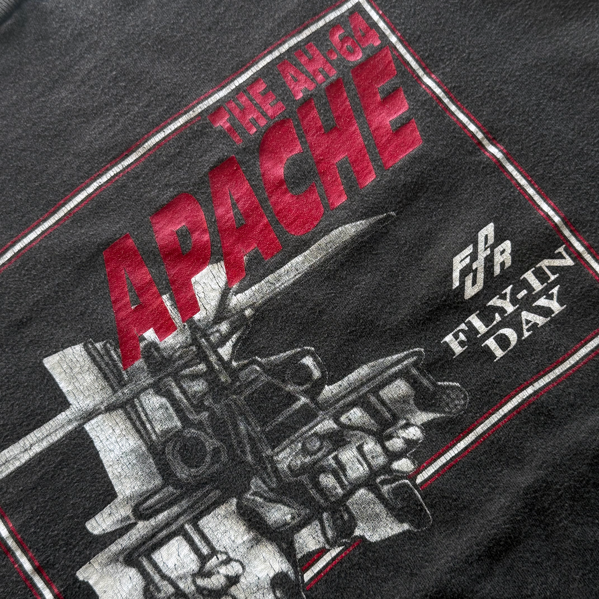 Vintage 1993 Military AH-64 Apache AH-1 Cobra Helicopters Tee