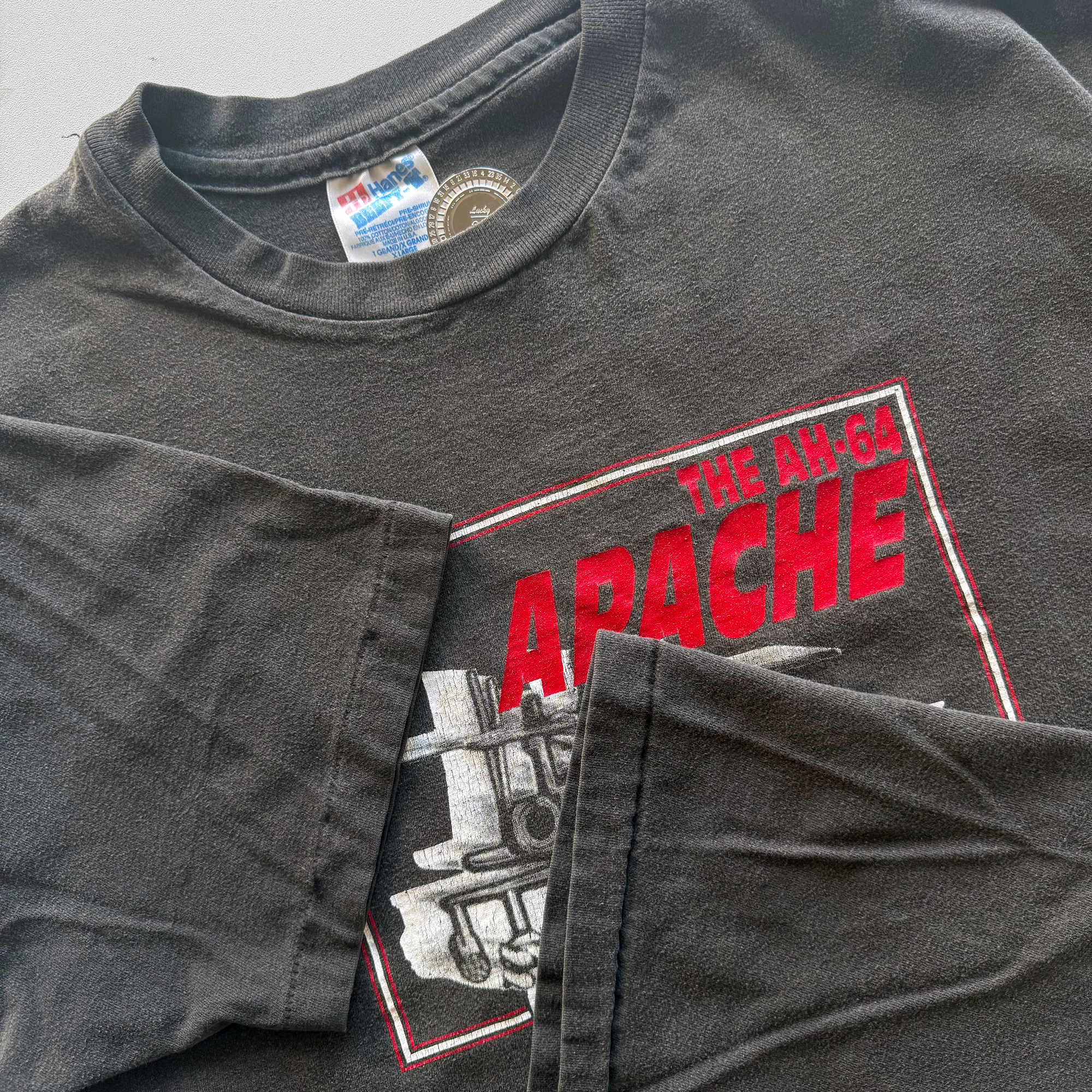 Vintage 1993 Military AH-64 Apache AH-1 Cobra Helicopters Tee