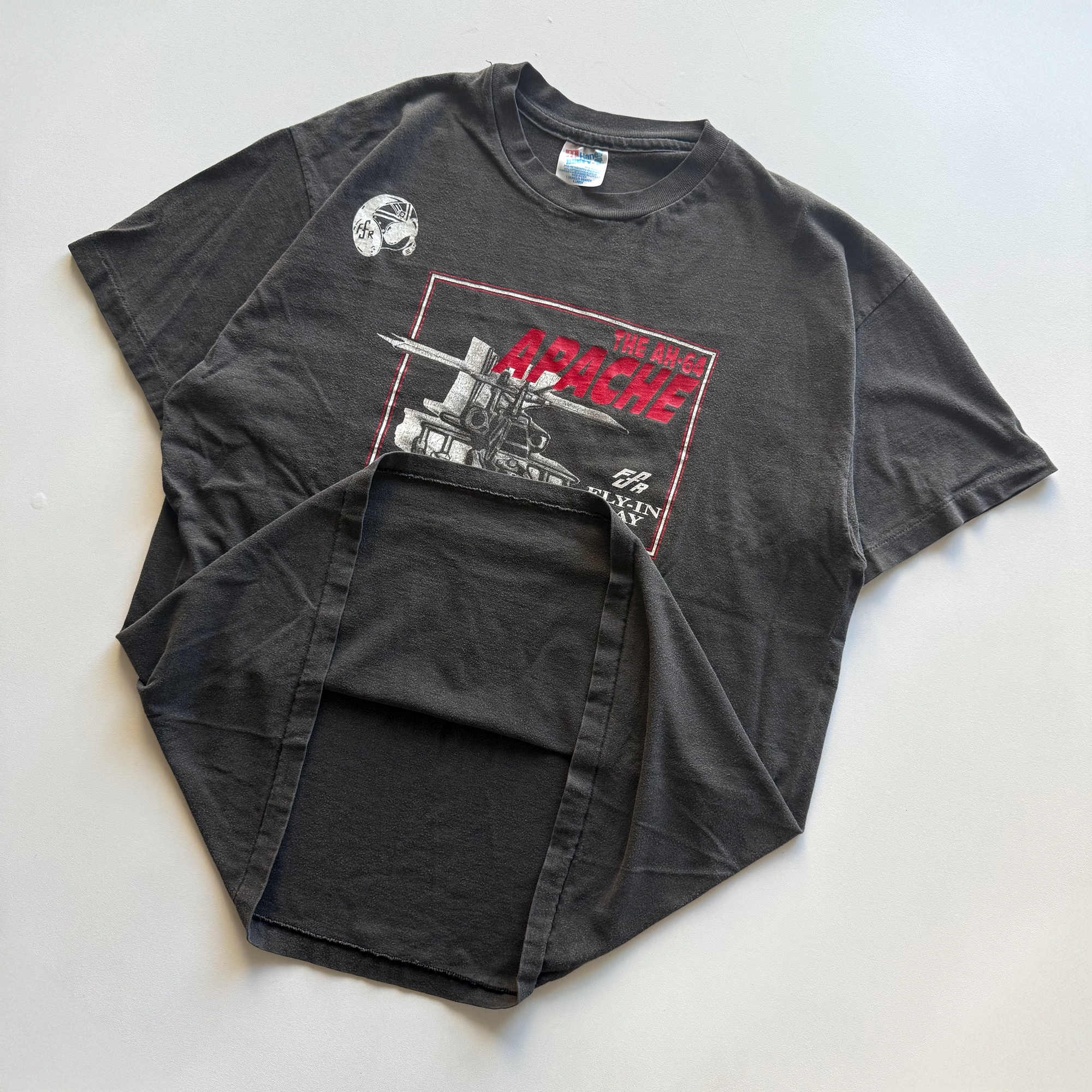 Vintage 1993 Military AH-64 Apache AH-1 Cobra Helicopters Tee