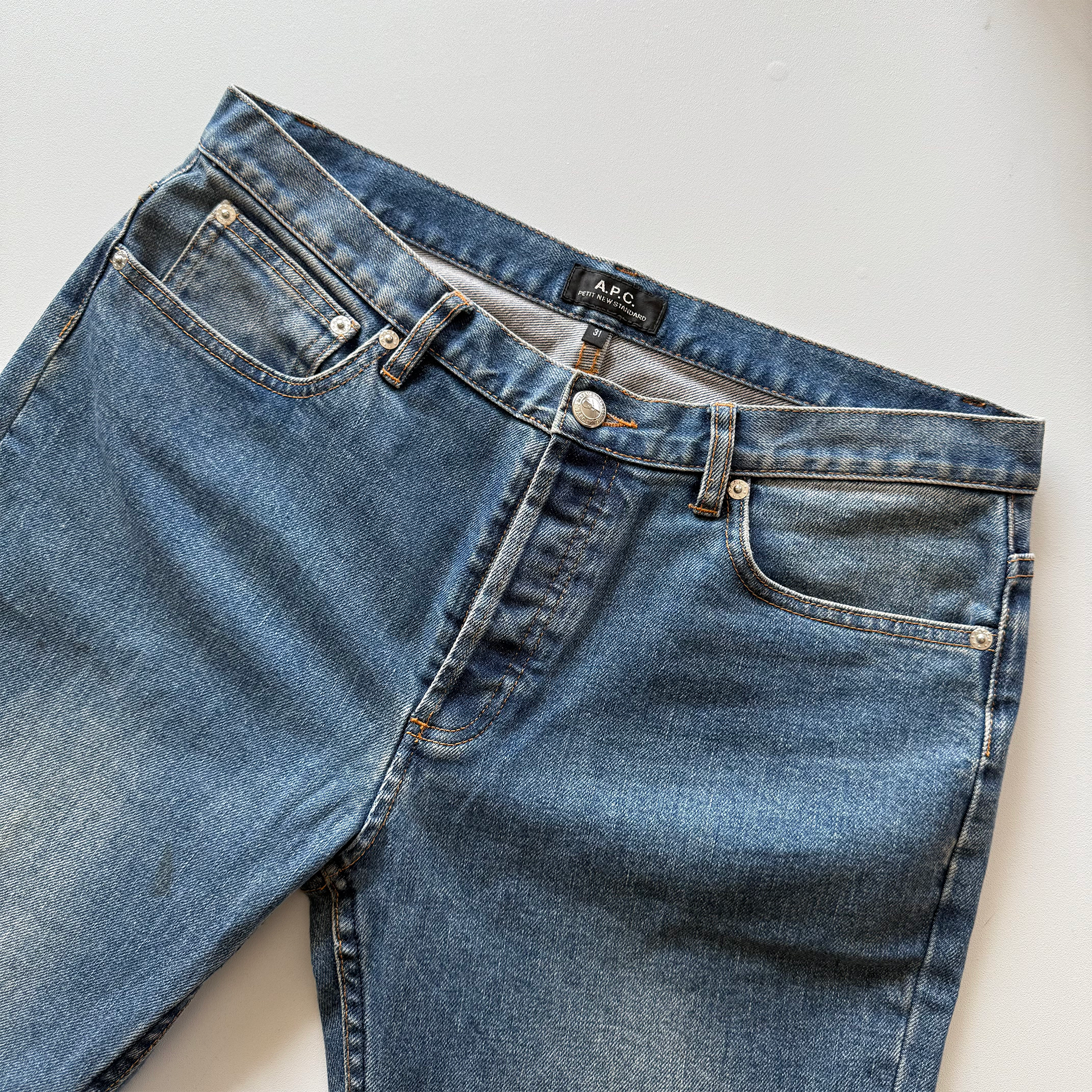 A.P.C. Petit New Standard Denim Blue Jeans