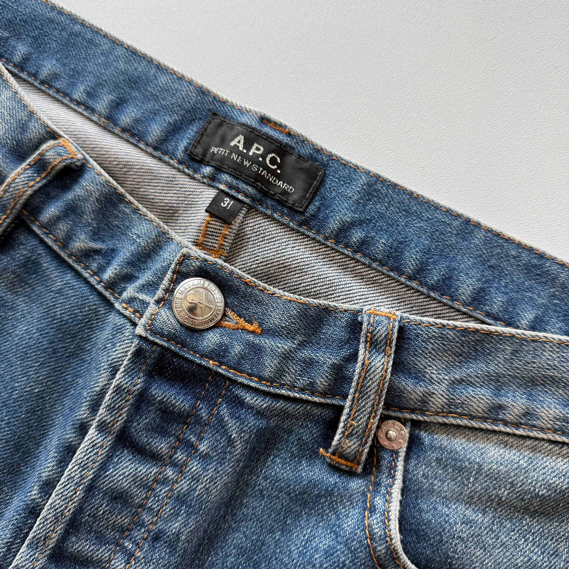 A.P.C. Petit New Standard Denim Blue Jeans