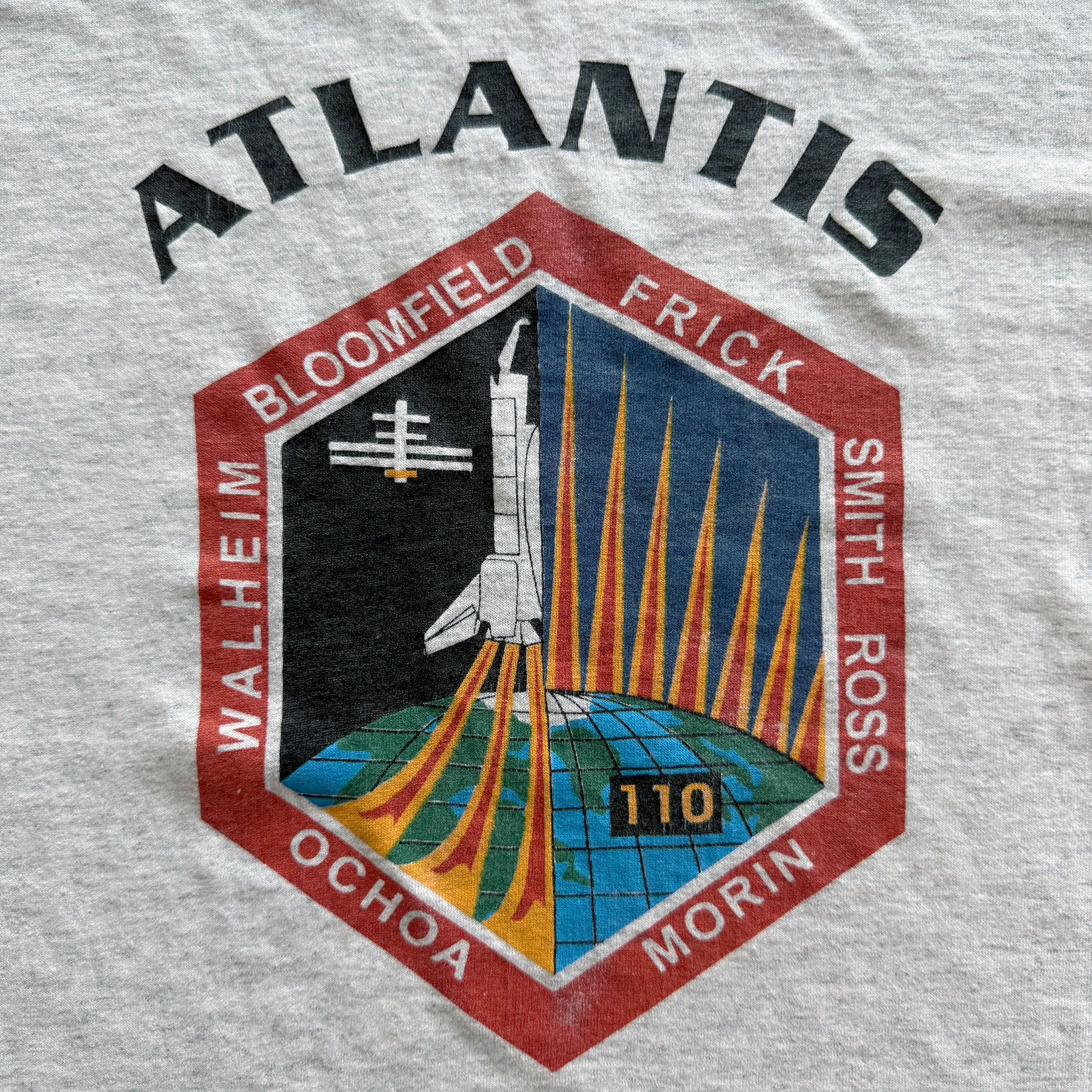 Vintage 2002 NASA Atlantis STS-110 Tee