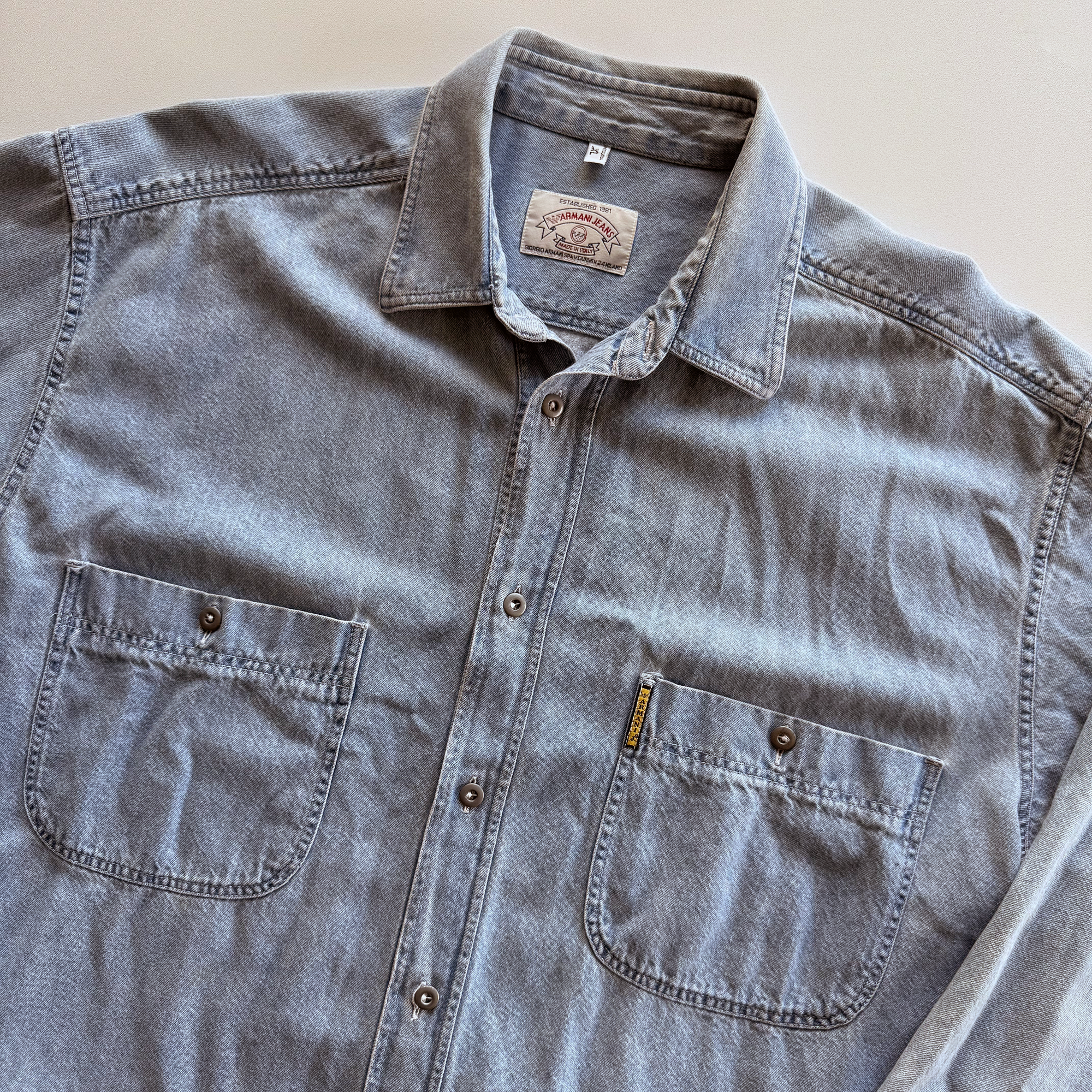 Giorgio Armani 1992 Vintage Levi's Style Button Up Shirt