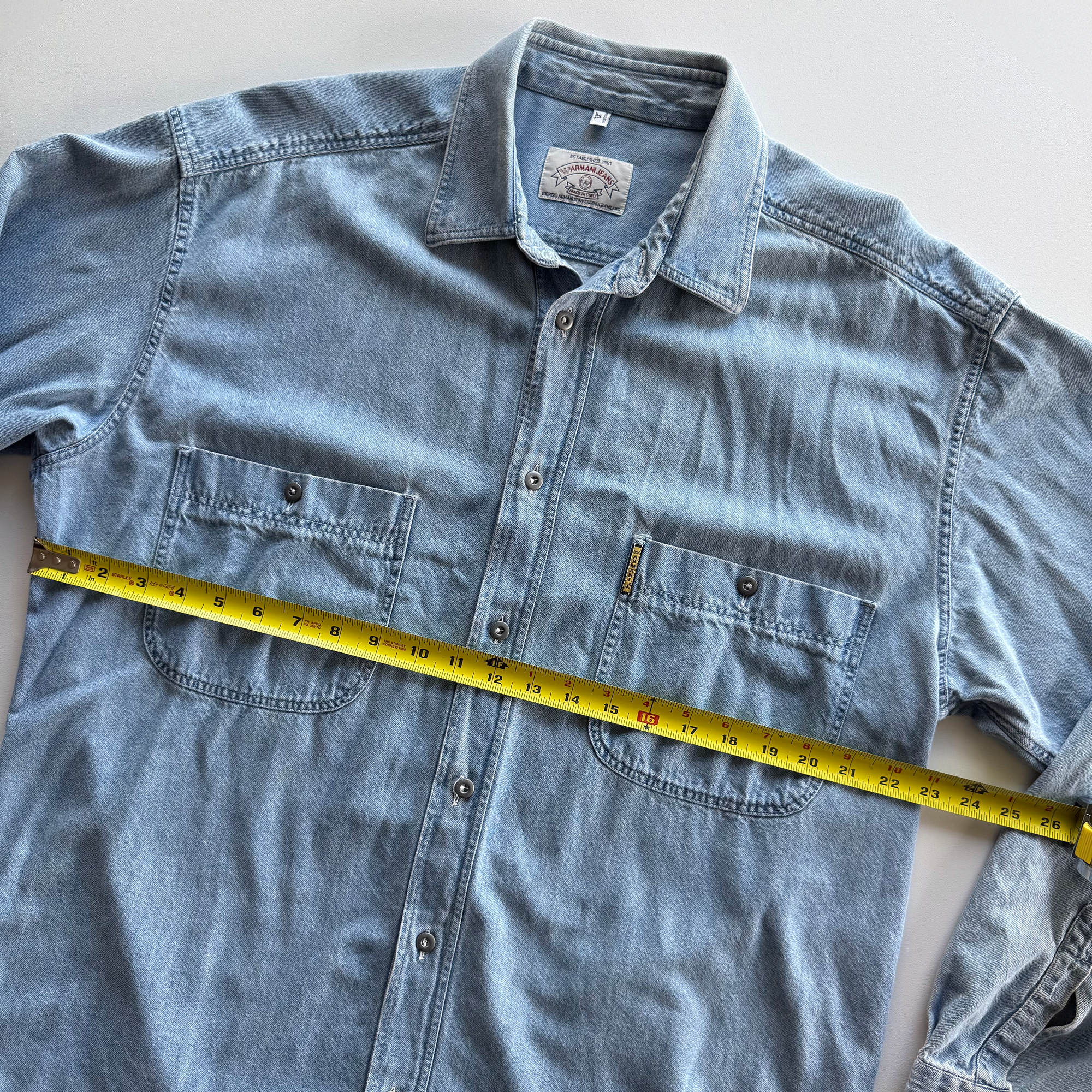 Giorgio Armani 1992 Vintage Levi's Style Button Up Shirt