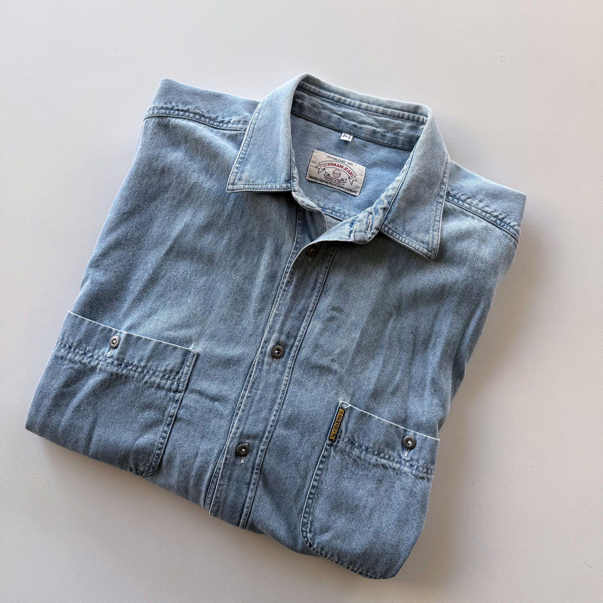 Giorgio Armani 1992 Vintage Levi's Style Button Up Shirt