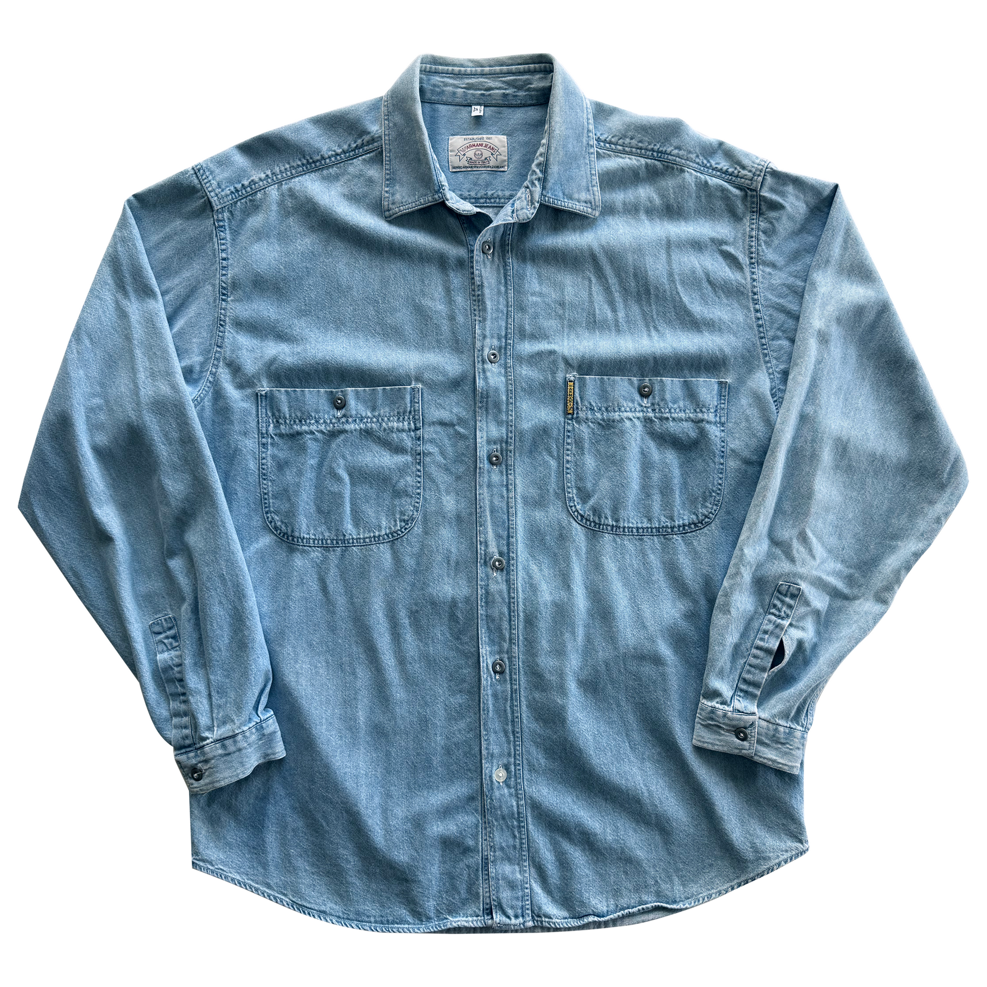 Giorgio Armani 1992 Vintage Levi's Style Button Up Shirt