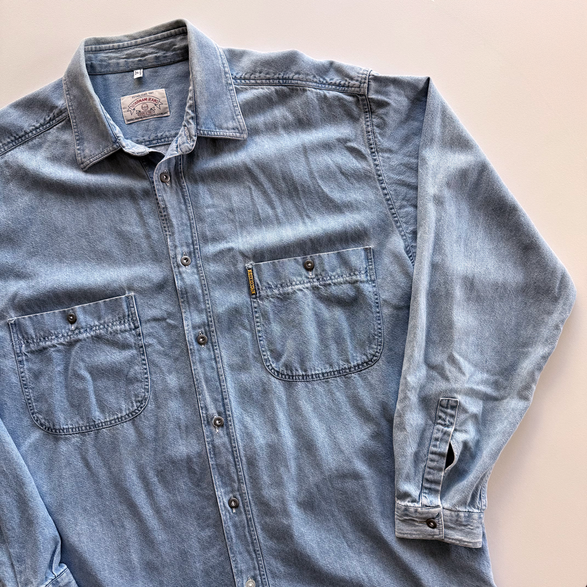 Giorgio Armani 1992 Vintage Levi's Style Button Up Shirt