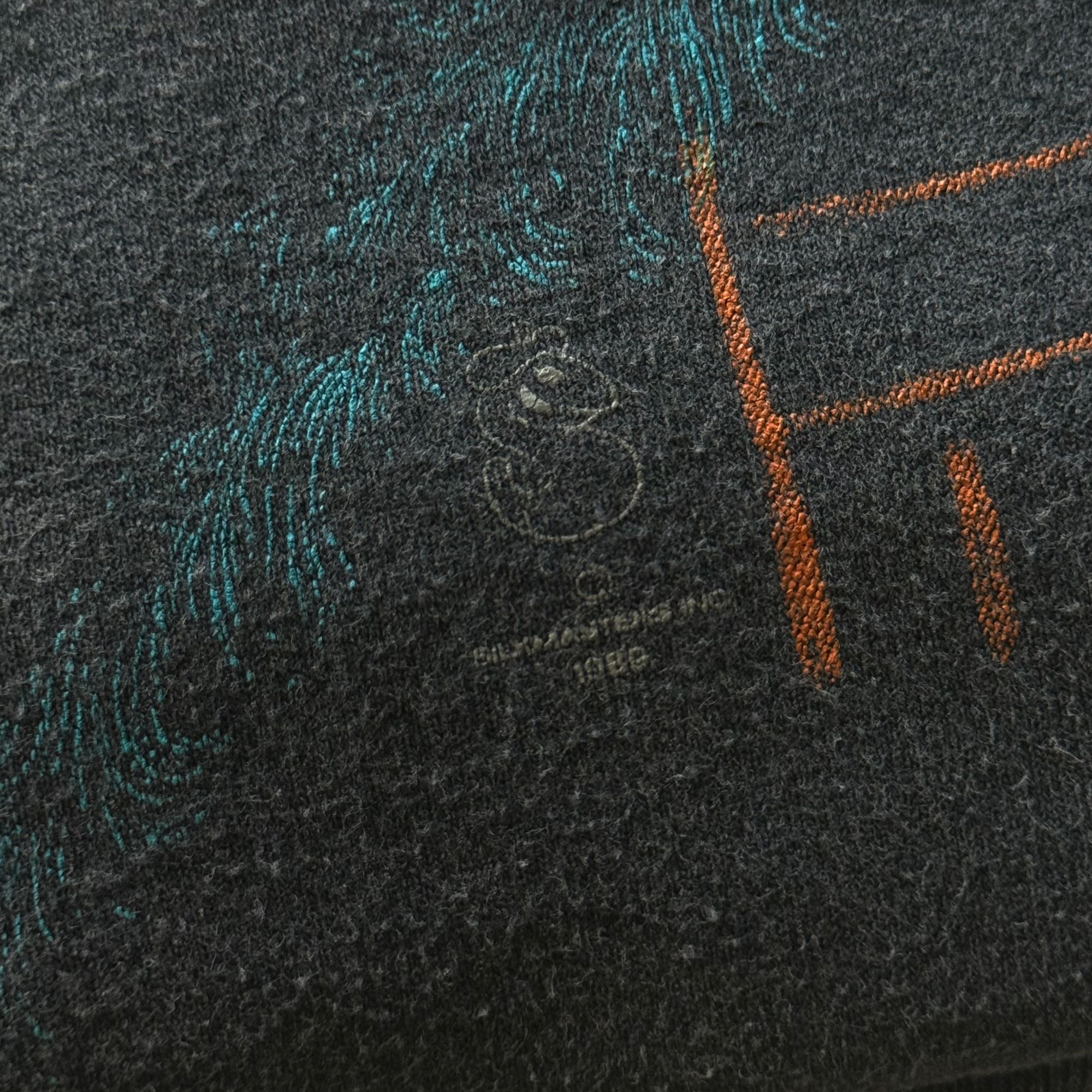 Vintage 1989 Black Bear Land o' Lakes AOP Tee