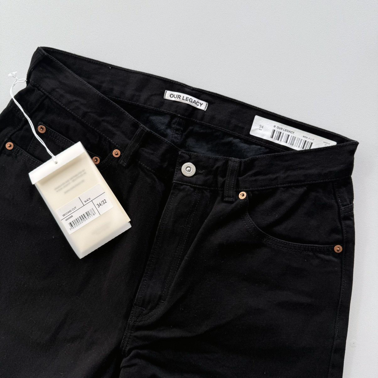 Our Legacy | Second Cut Black Selvedge Denim | Sz 34