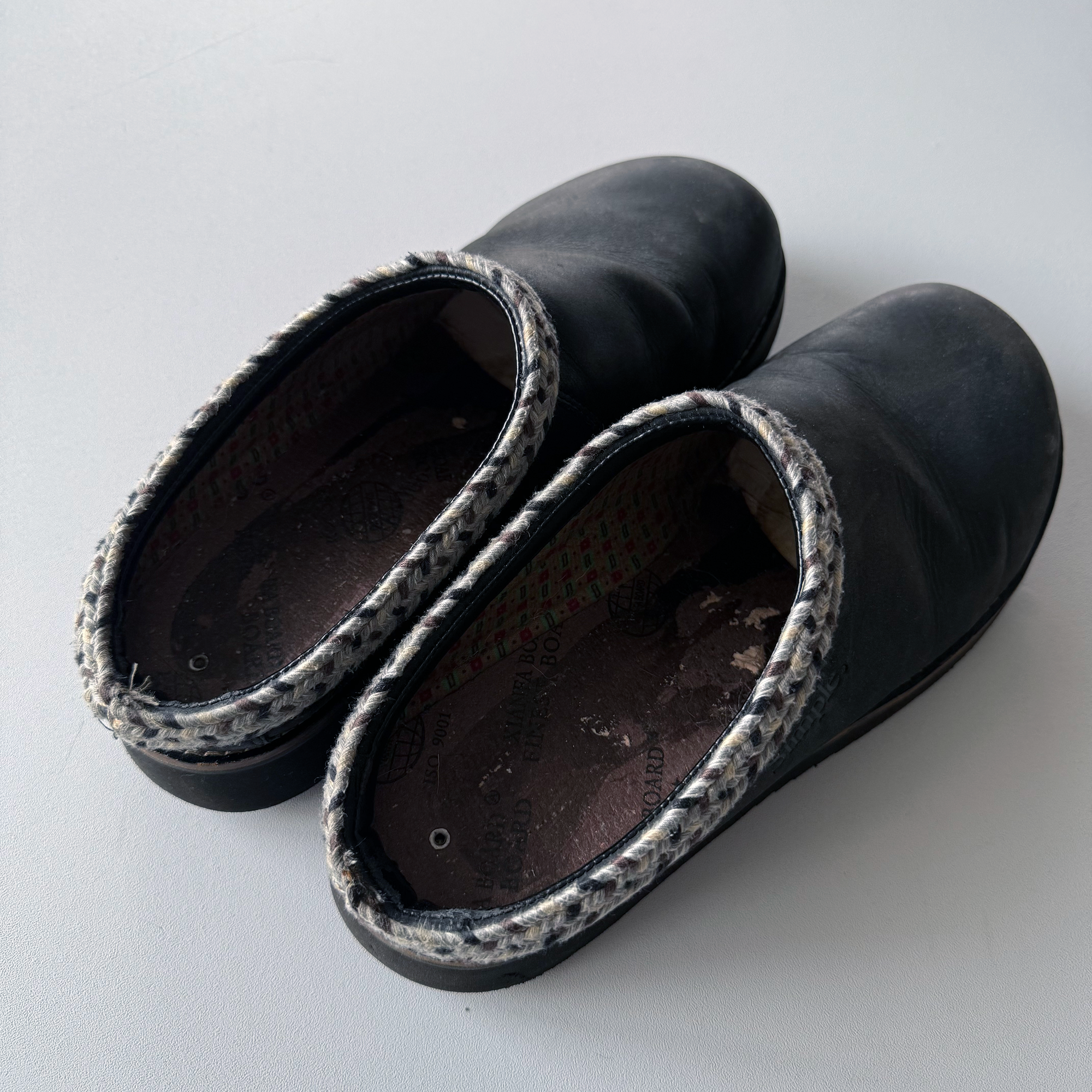 Simple Shoes Original Clog Black Leather (Size 9)