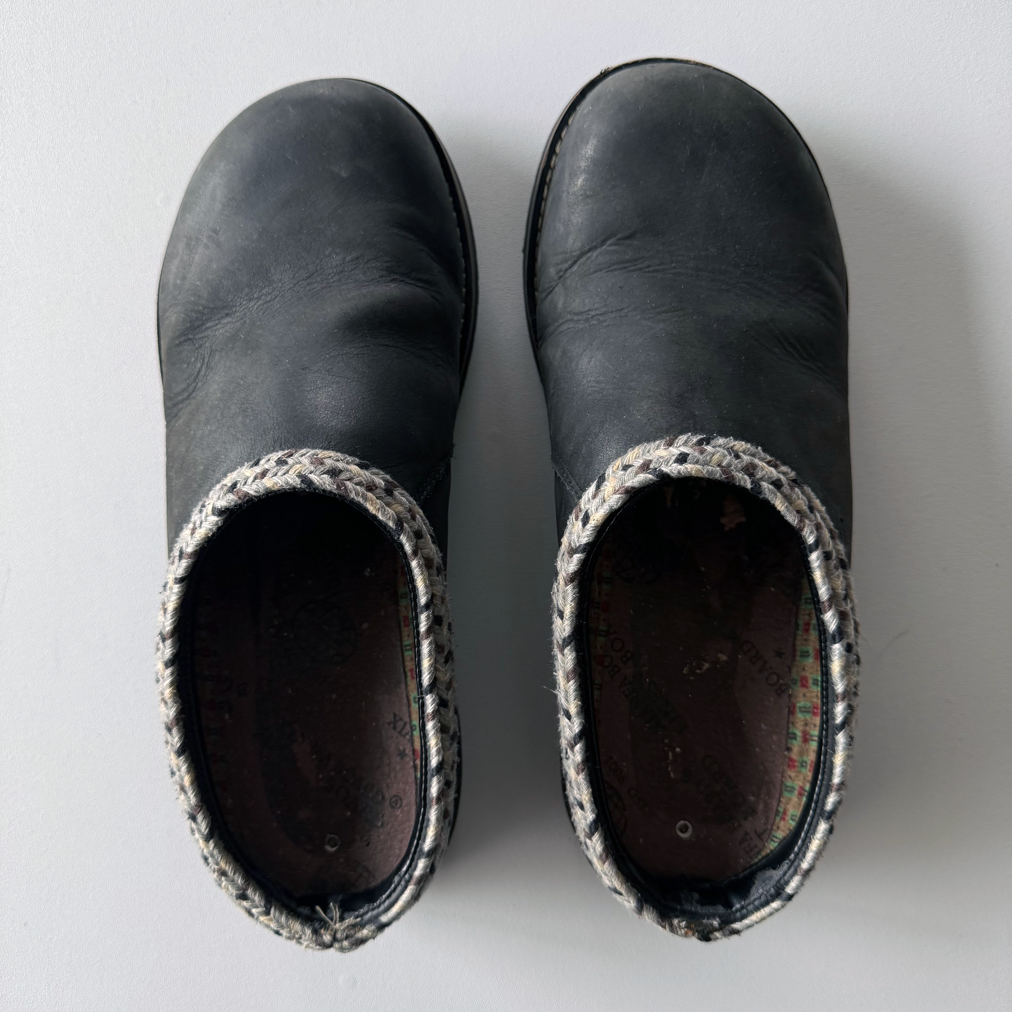 Simple Shoes Original Clog Black Leather (Size 9)