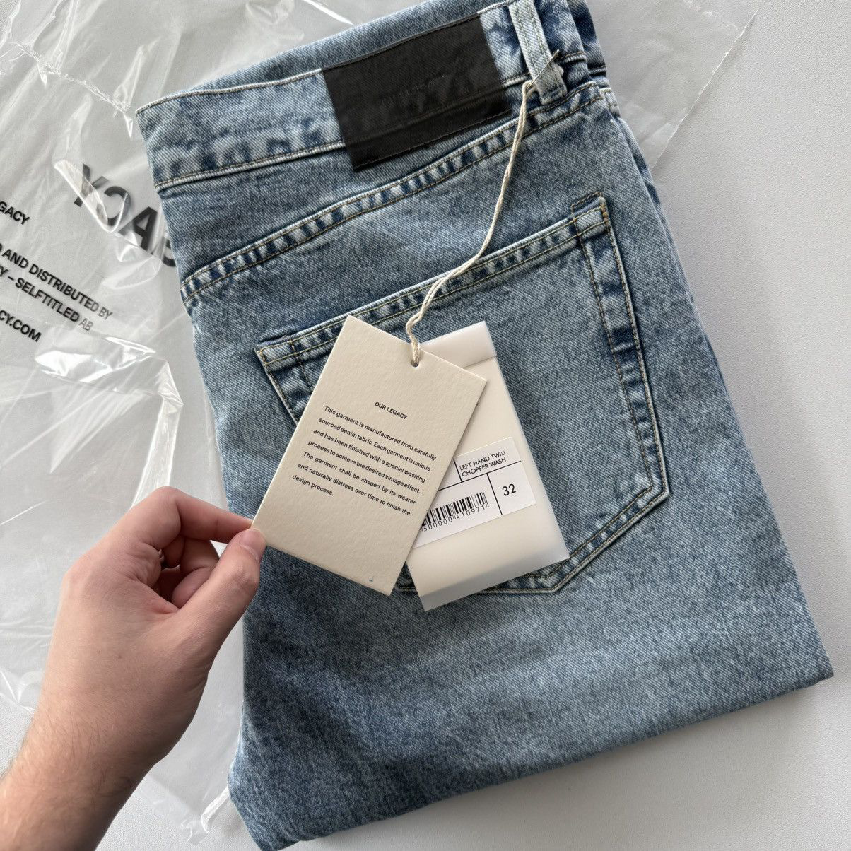Our Legacy | First Cut Left Hand Twill Chopper Wash Denim | Sz 32