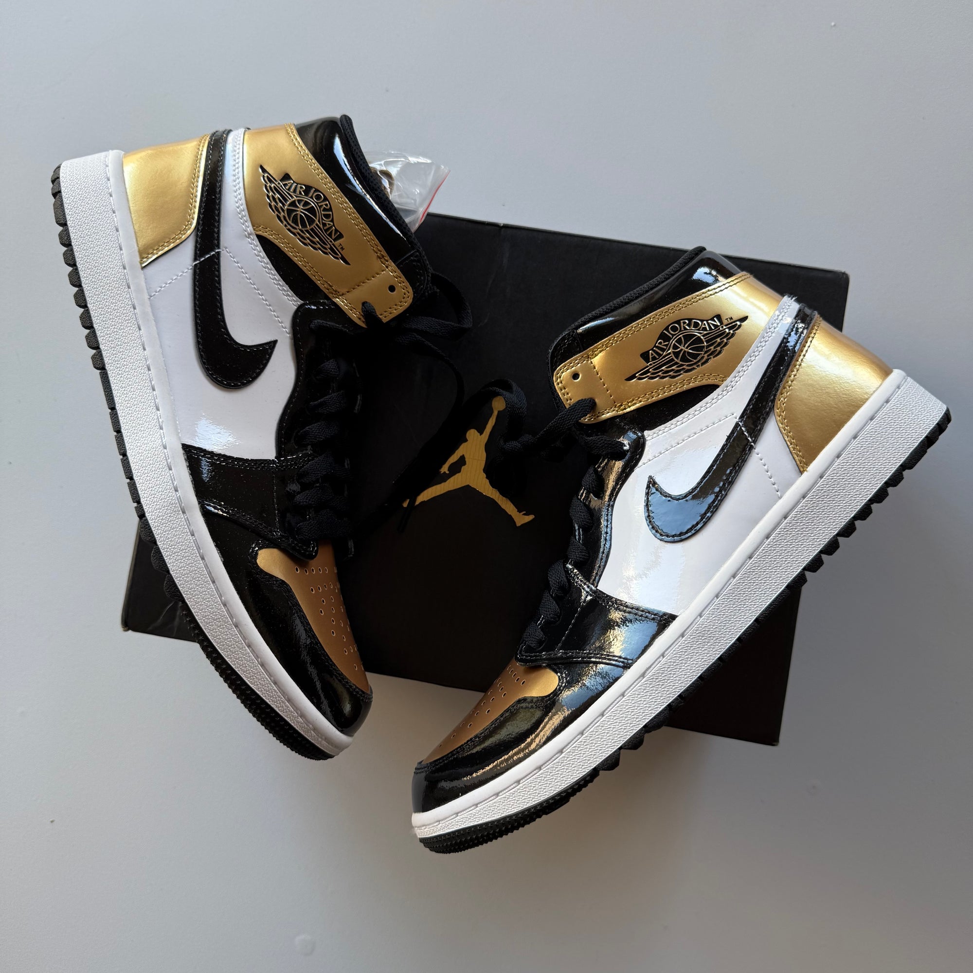 Nike 2024 Air Jordan 1 High Golf 'Gold Toe' (Size 10.5)