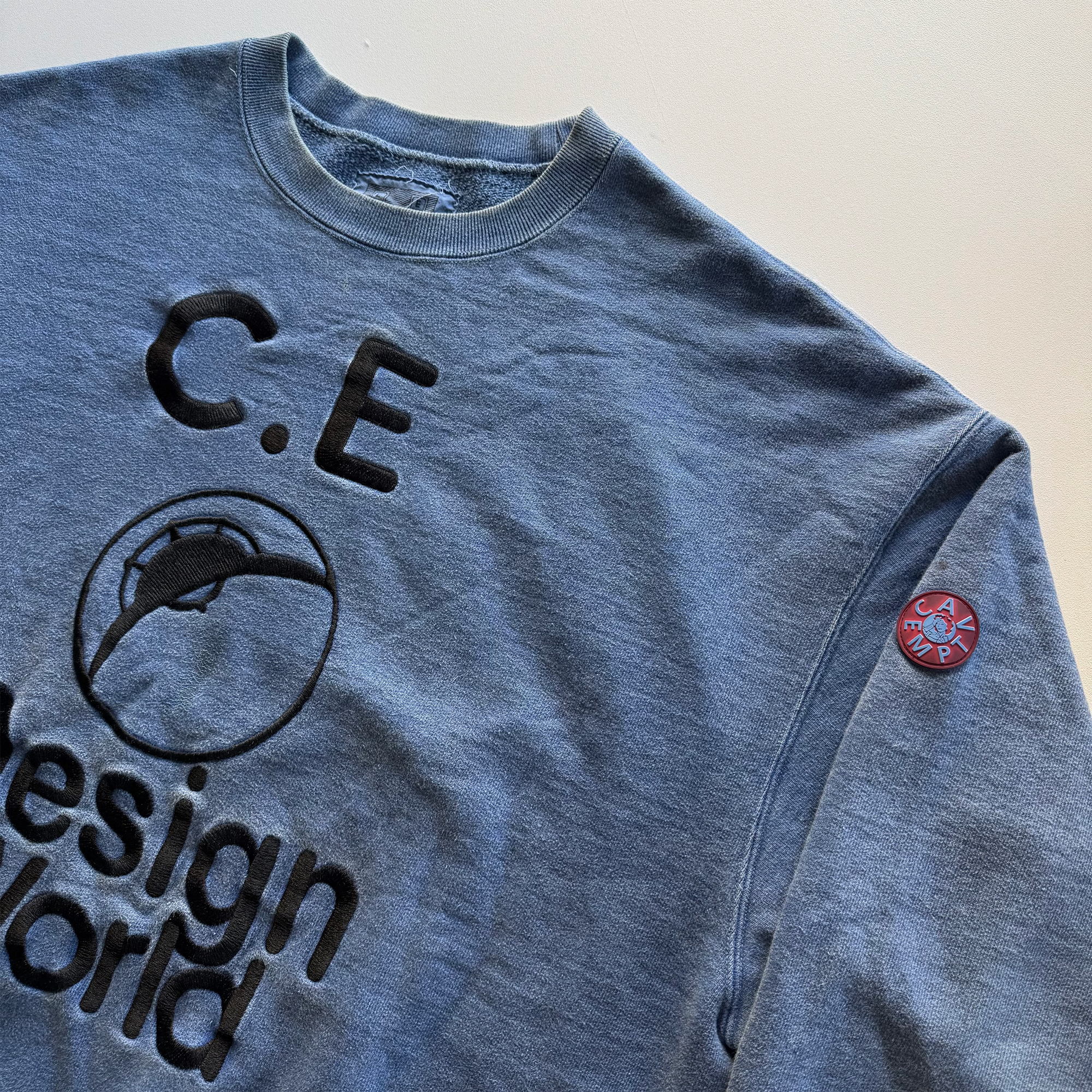 Cav Empt AW18 Design World Overdyed Heavy Sweatshirt