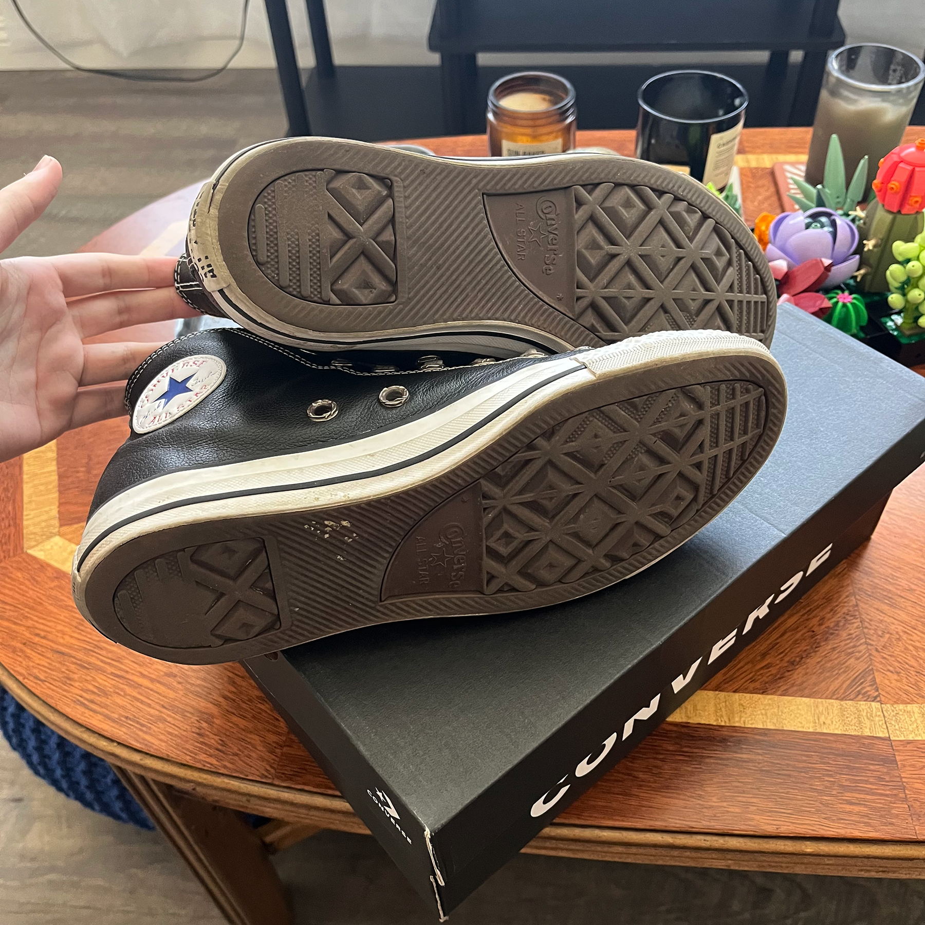 Chrome Hearts Cross Patch Dagger All Star Converse High Tops