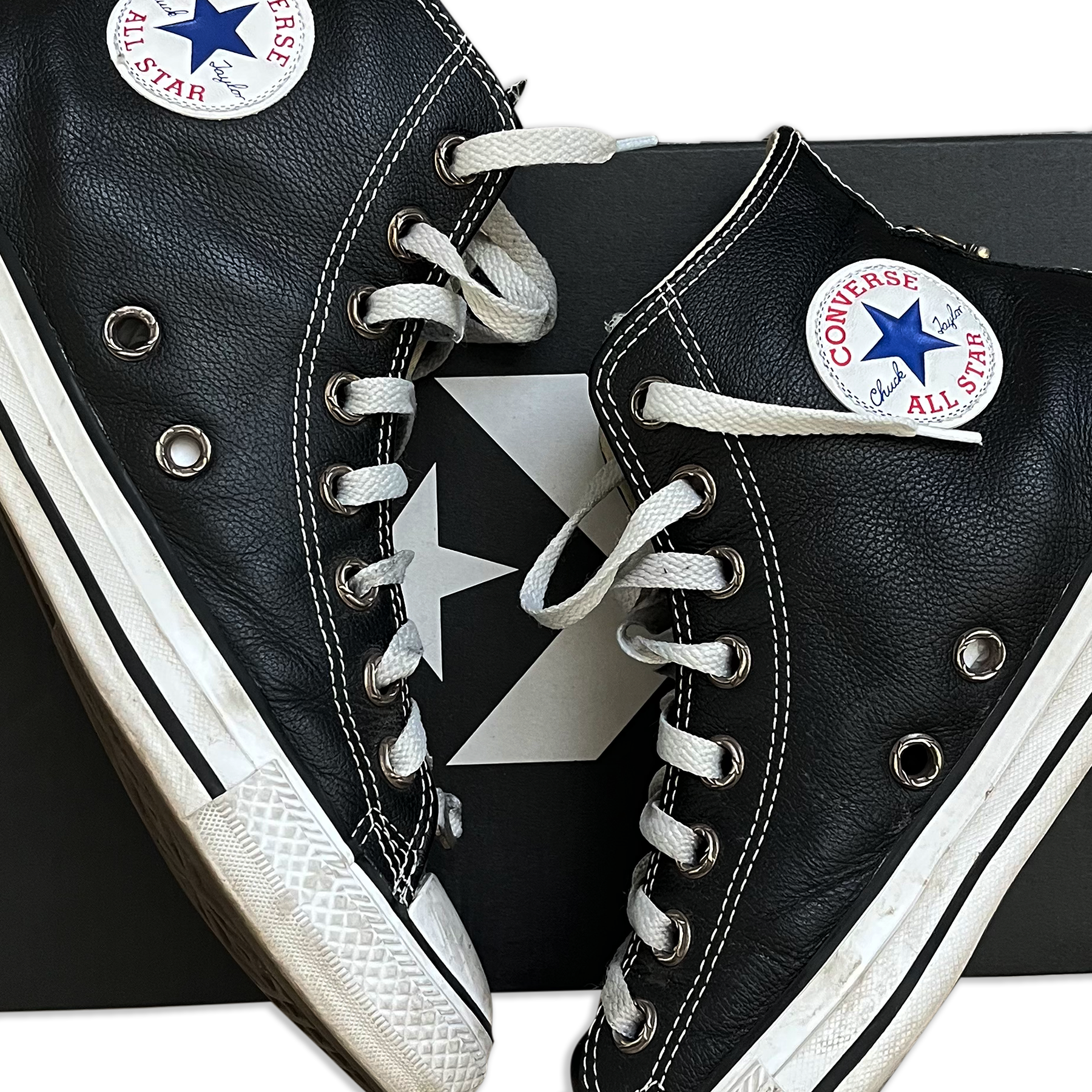 Chrome Hearts Cross Patch Dagger All Star Converse High Tops