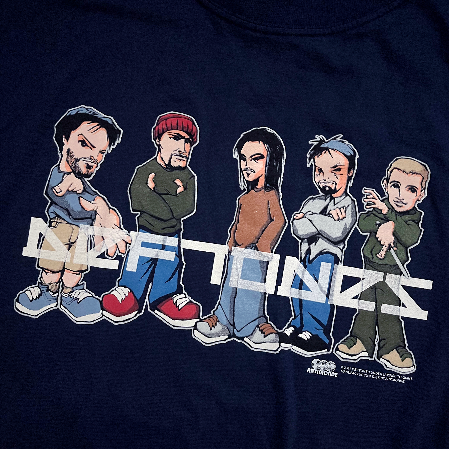Vintage 2001 Deftones Cartoon Artimonde L/S Tee