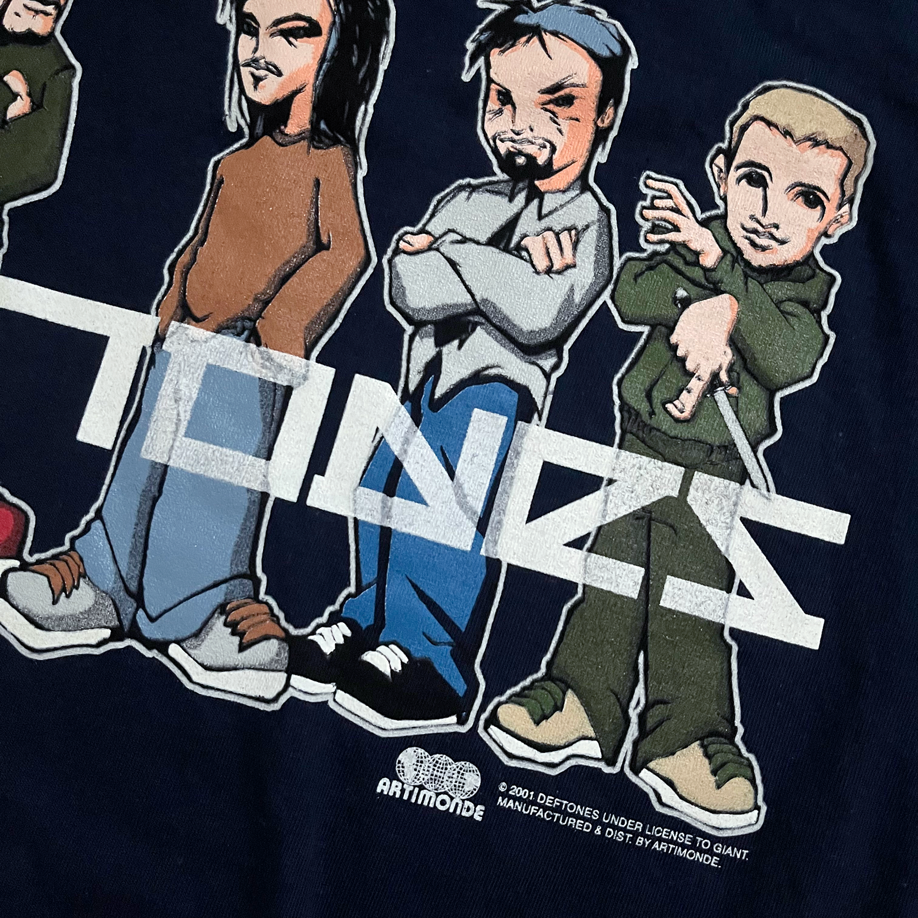 Vintage 2001 Deftones Cartoon Artimonde L/S Tee