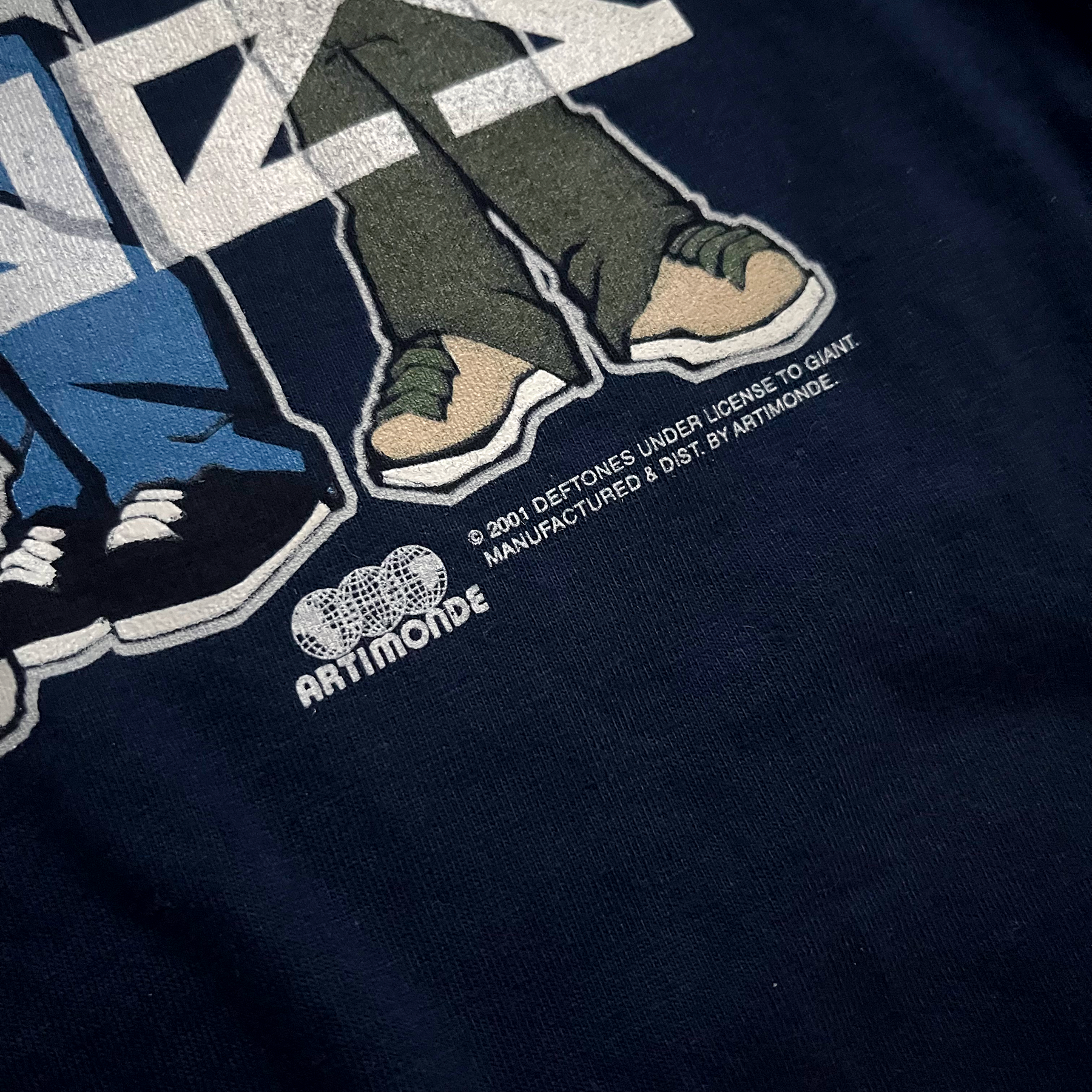 Vintage 2001 Deftones Cartoon Artimonde L/S Tee