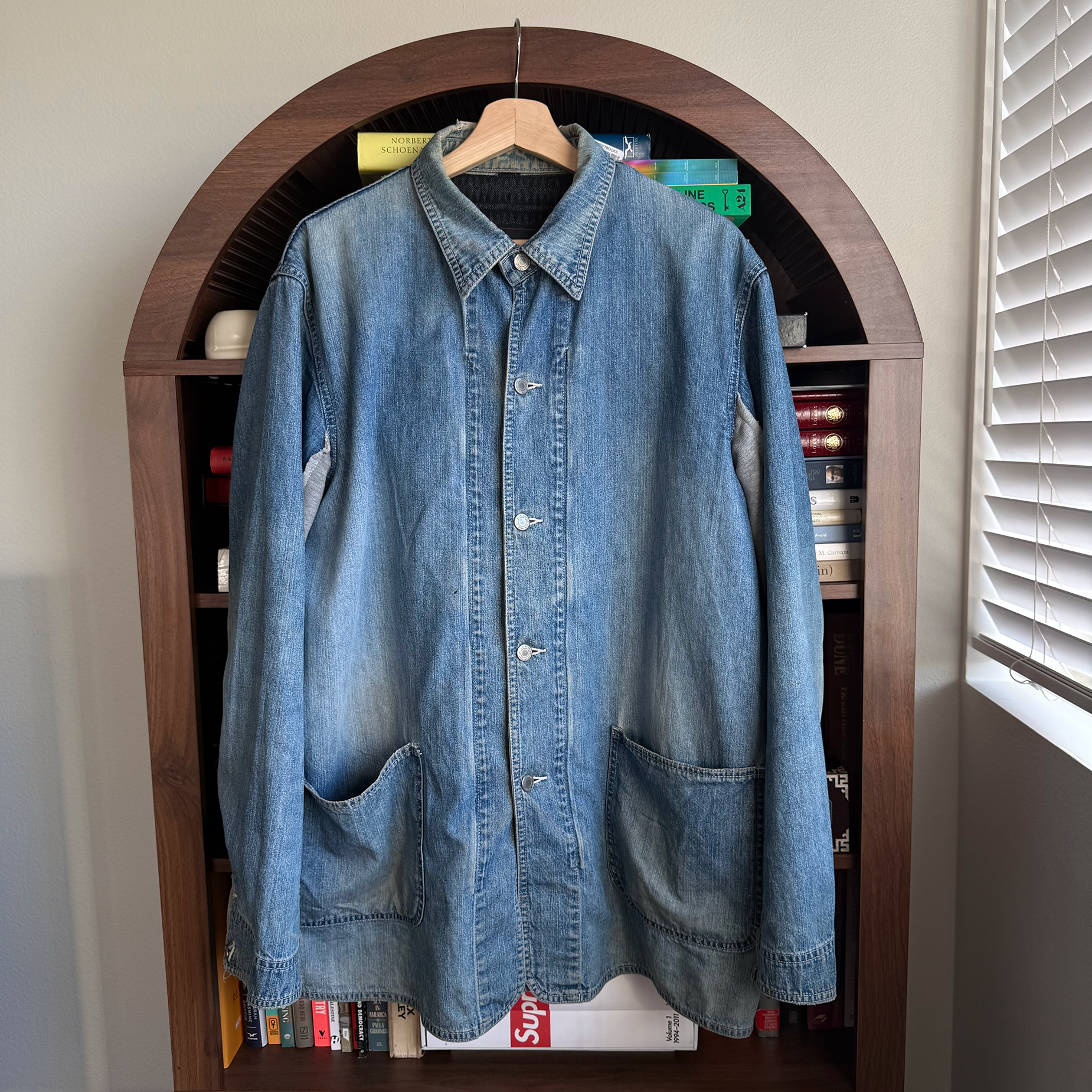 Undercover AW03 Paper Doll Hybrid Reconstructed Denim Chore Jacket