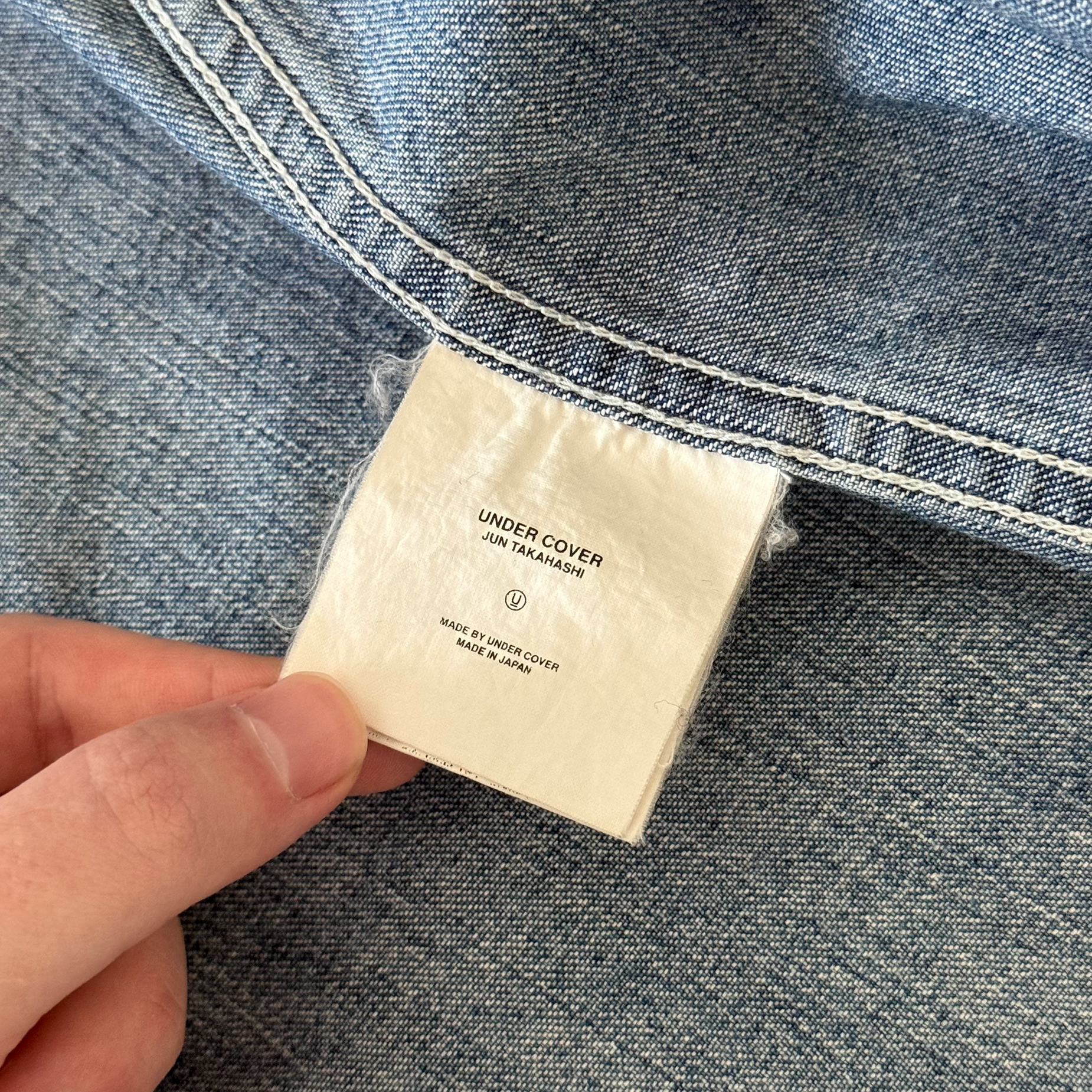 Undercover AW03 Paper Doll Hybrid Reconstructed Denim Chore Jacket