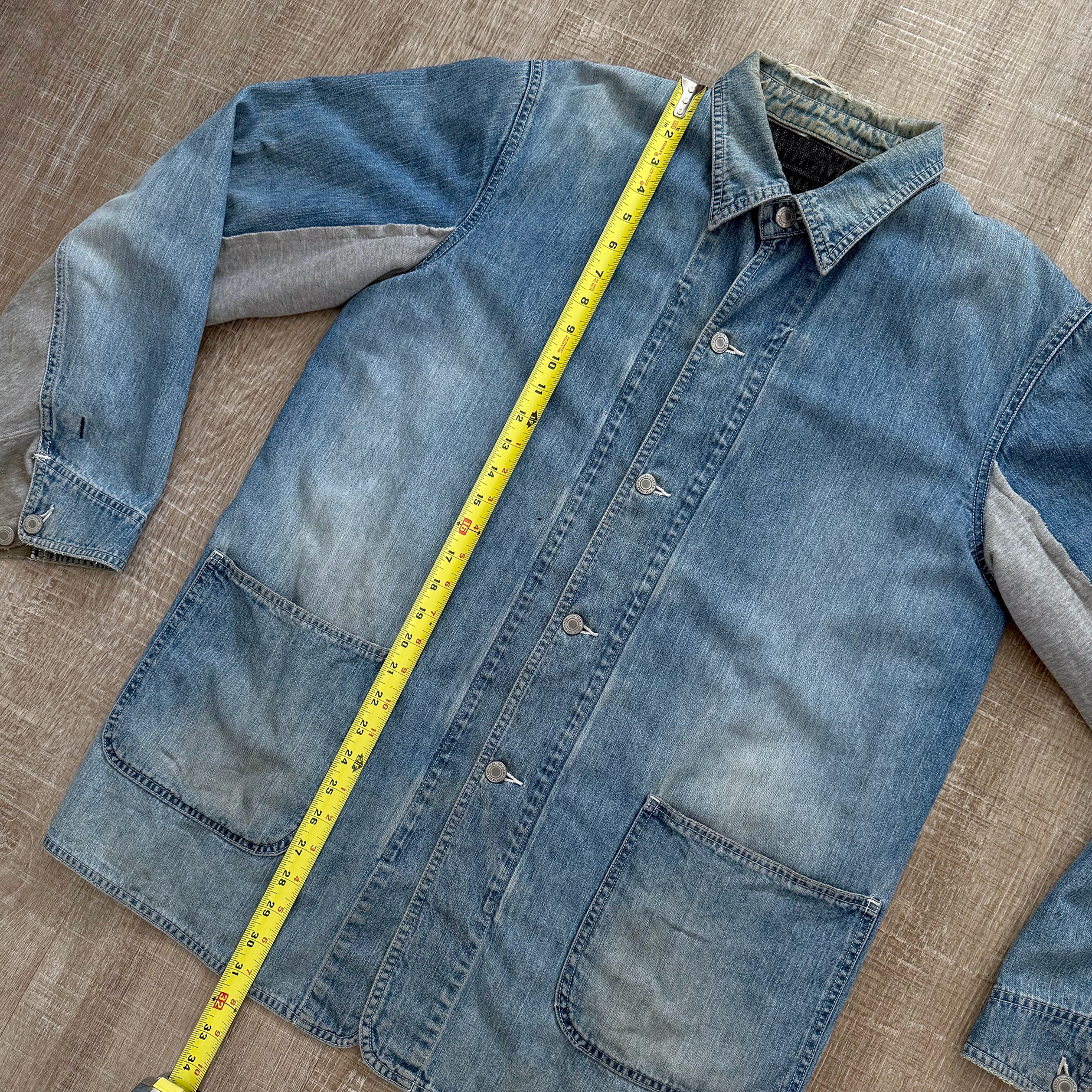 Undercover AW03 Paper Doll Hybrid Reconstructed Denim Chore Jacket