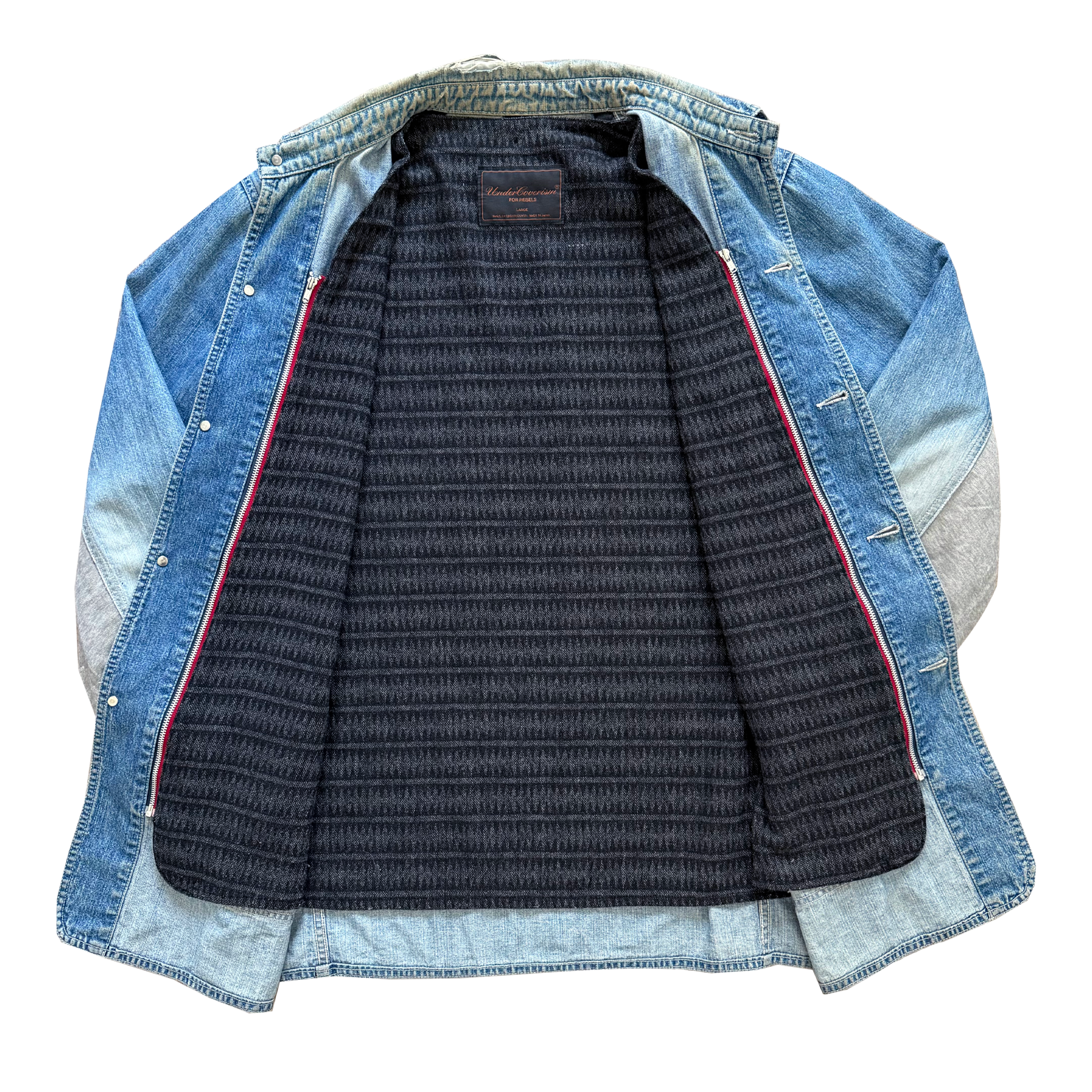 Undercover AW03 Paper Doll Hybrid Reconstructed Denim Chore Jacket