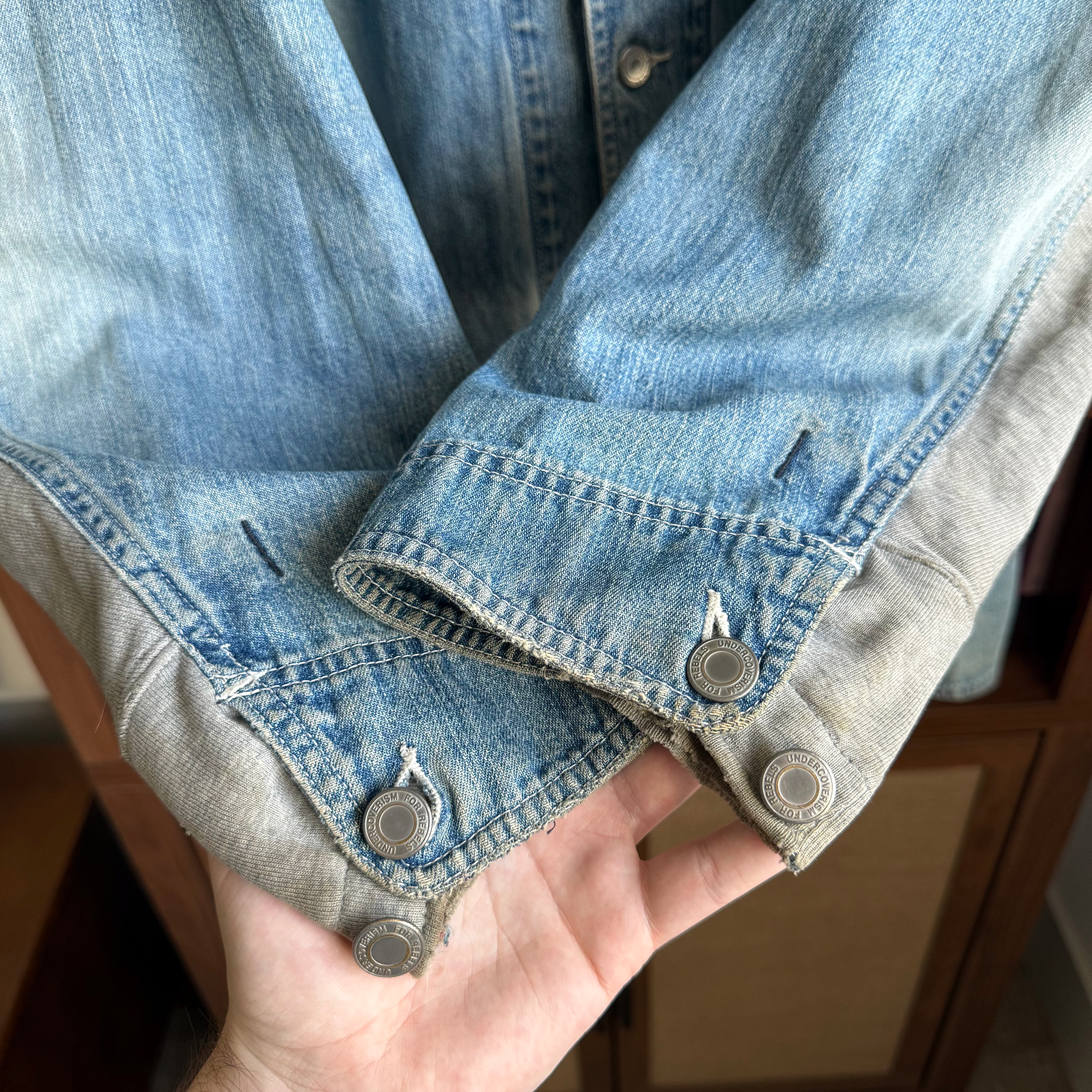 Undercover AW03 Paper Doll Hybrid Reconstructed Denim Chore Jacket