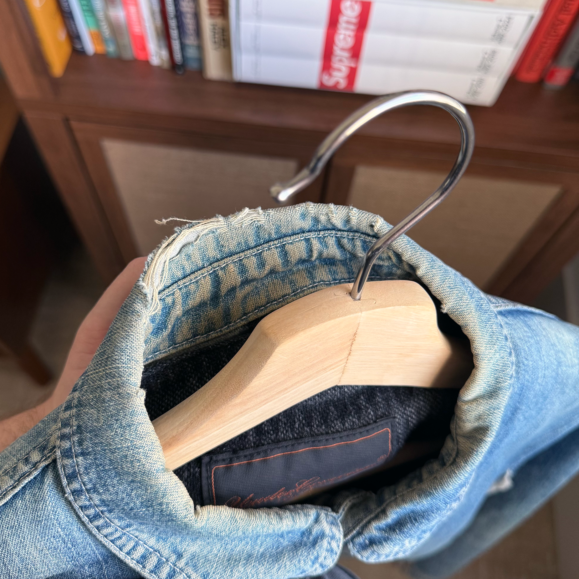 Undercover AW03 Paper Doll Hybrid Reconstructed Denim Chore Jacket