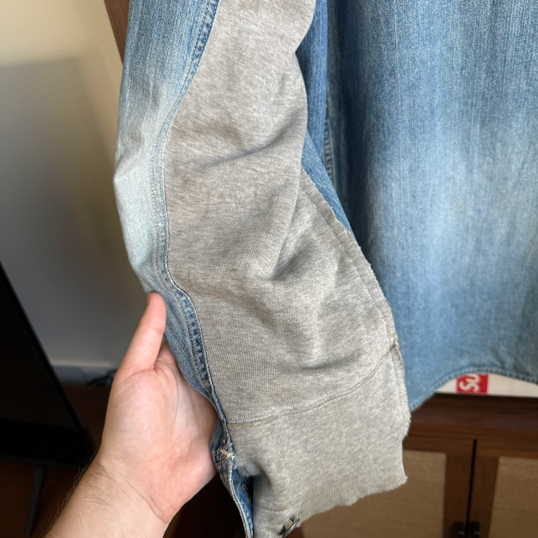 Undercover AW03 Paper Doll Hybrid Reconstructed Denim Chore Jacket