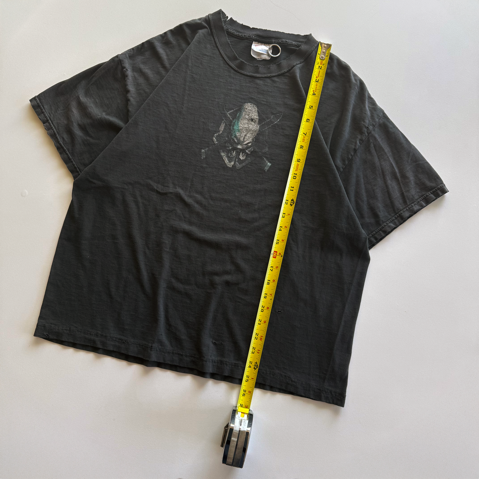 Vintage 2004 Halo 2 Legendary Logo Distressed Fader Tee