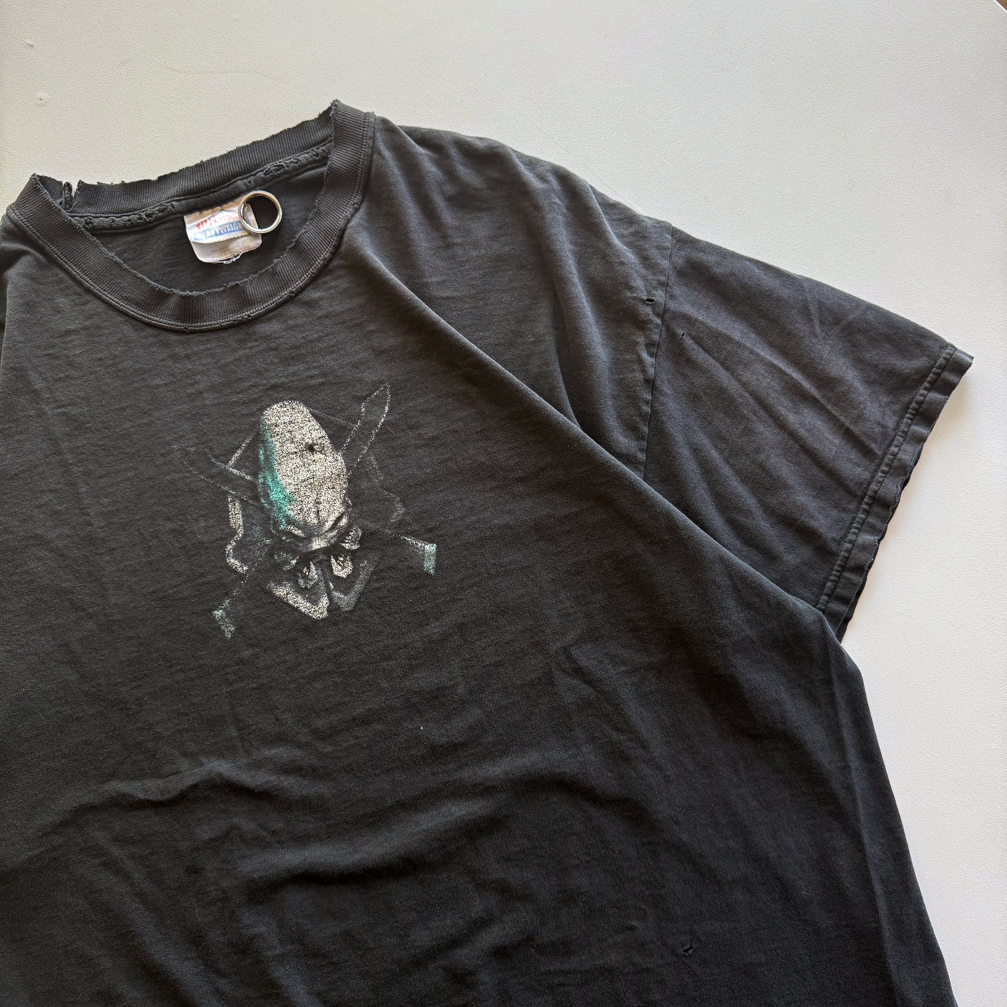 Vintage 2004 Halo 2 Legendary Logo Distressed Fader Tee