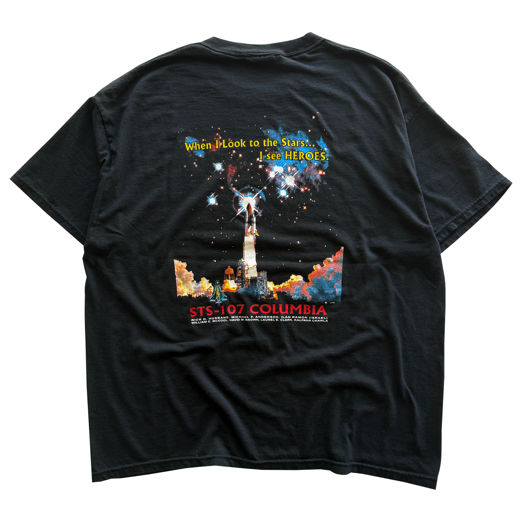 Vintage 2003 NASA STS-107 Columbia Memorial Tee
