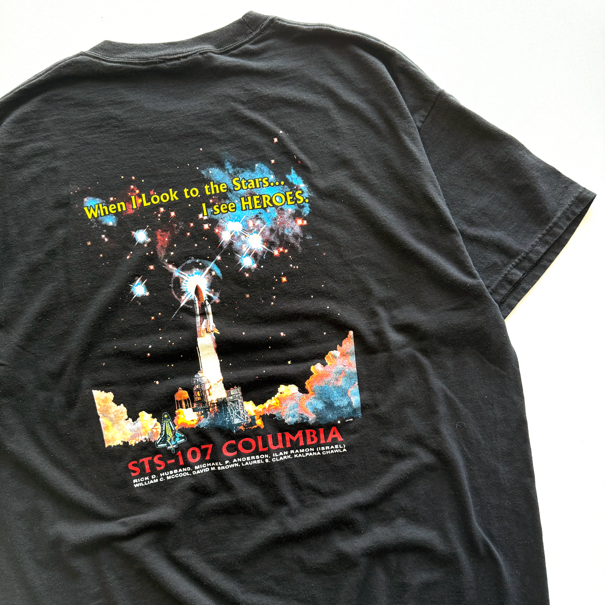 Vintage 2003 NASA STS-107 Columbia Memorial Tee