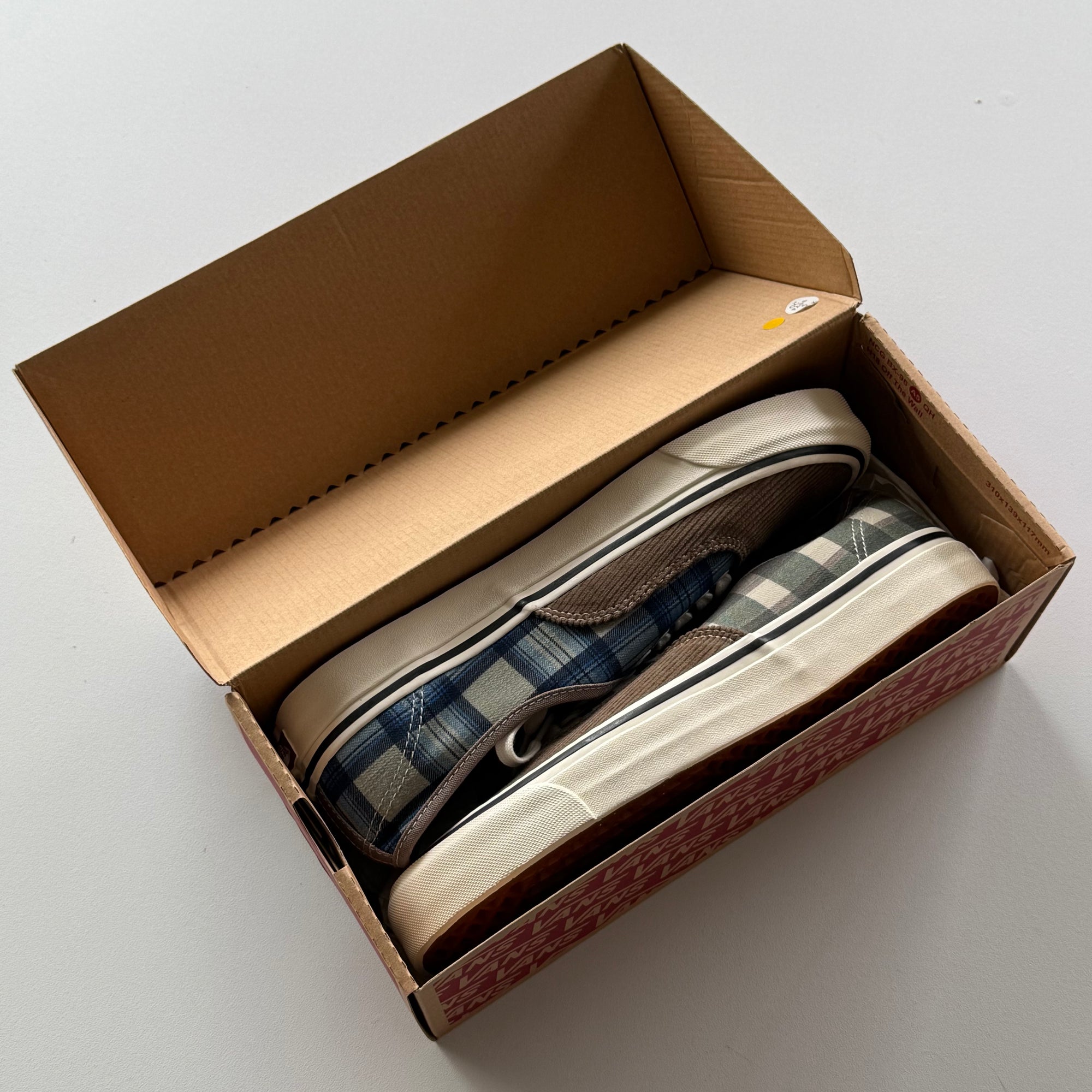 Vans Authentic 44 DX 'Anaheim Factory - Cord Plaid Walnut' (Size 9 or 9.5)