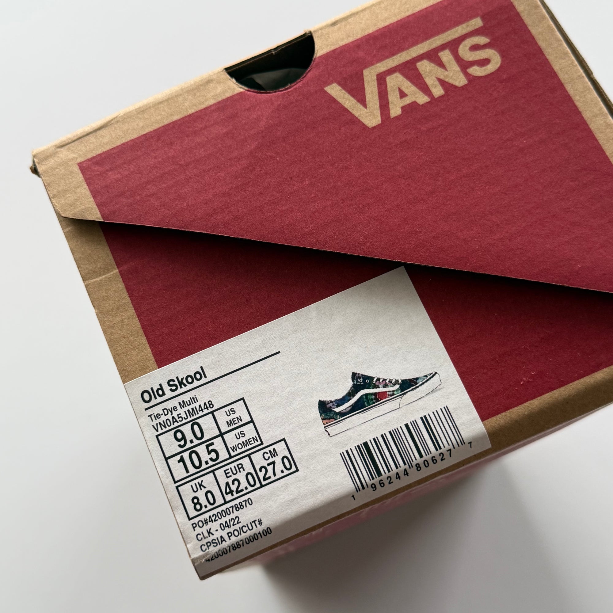 Vans 2022 'Tie-Dye Multi' Old Skools (Size 9)