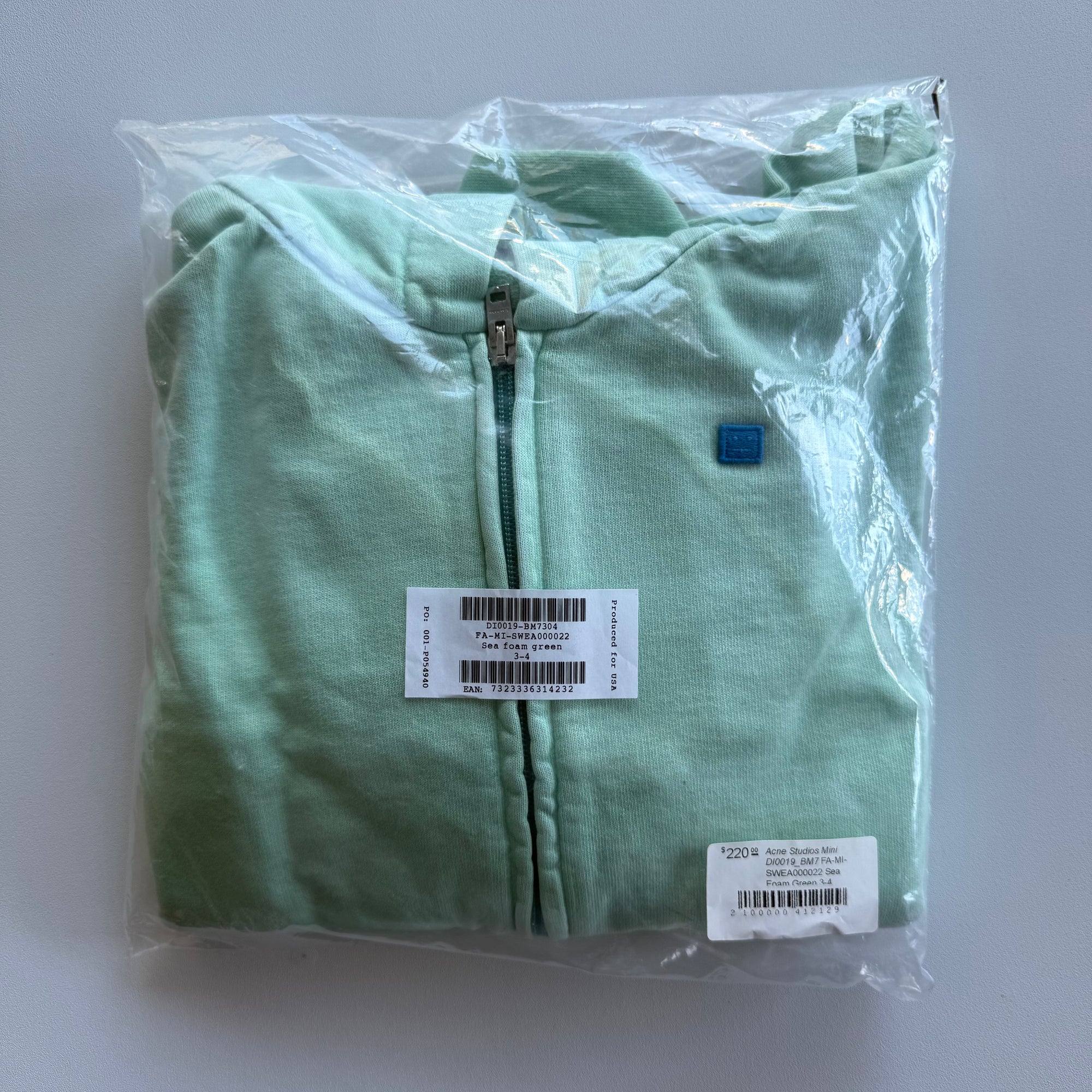 Acne Studios Logo Patch Zip Up Hoodie (YOUTH SIZE)